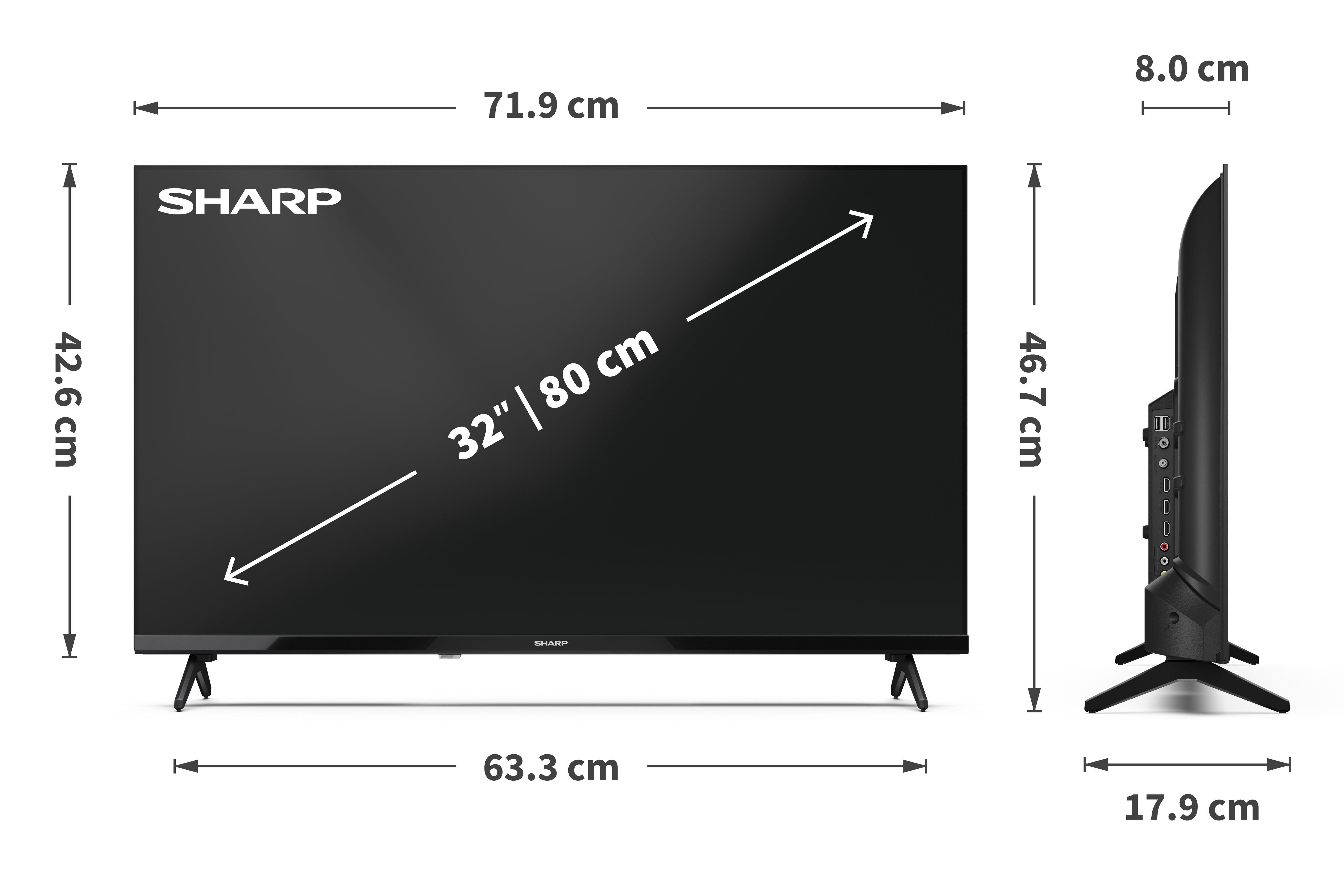 EAN 5905683272353 - Sharp 32HA1205E Televisor 81,3 cm (32") HD imagen 8