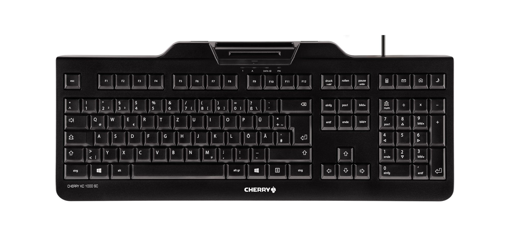 Teclado Español Cherry Usb  Lector Tarjeta  Kc-1000 Sc Negro