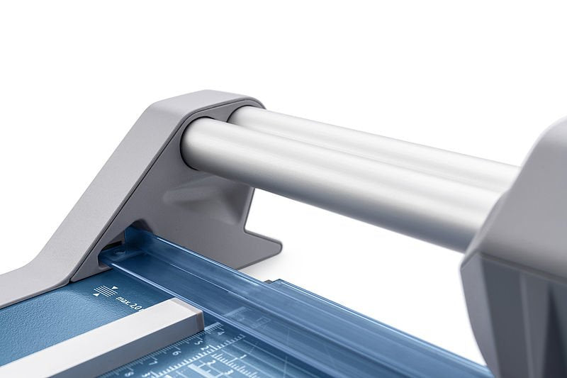 Dahle 550 Cizalla Profesional De Rodillo Formato A4 - Capacidad 20 Hojas - Cuchilla Circular Autoafilable De Acero - Dos Topes Angulares