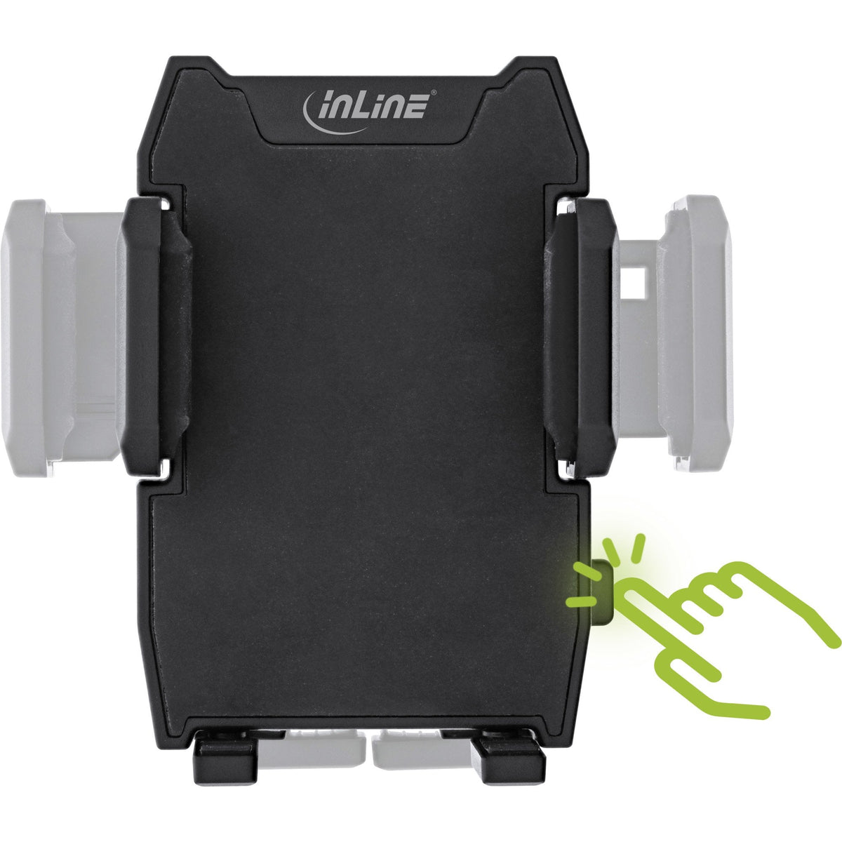 Inline Smartphone Windshield Soporte Coche Con Ventosa Para Rejilla De Ventilación, One Click Easy Ii, Universal