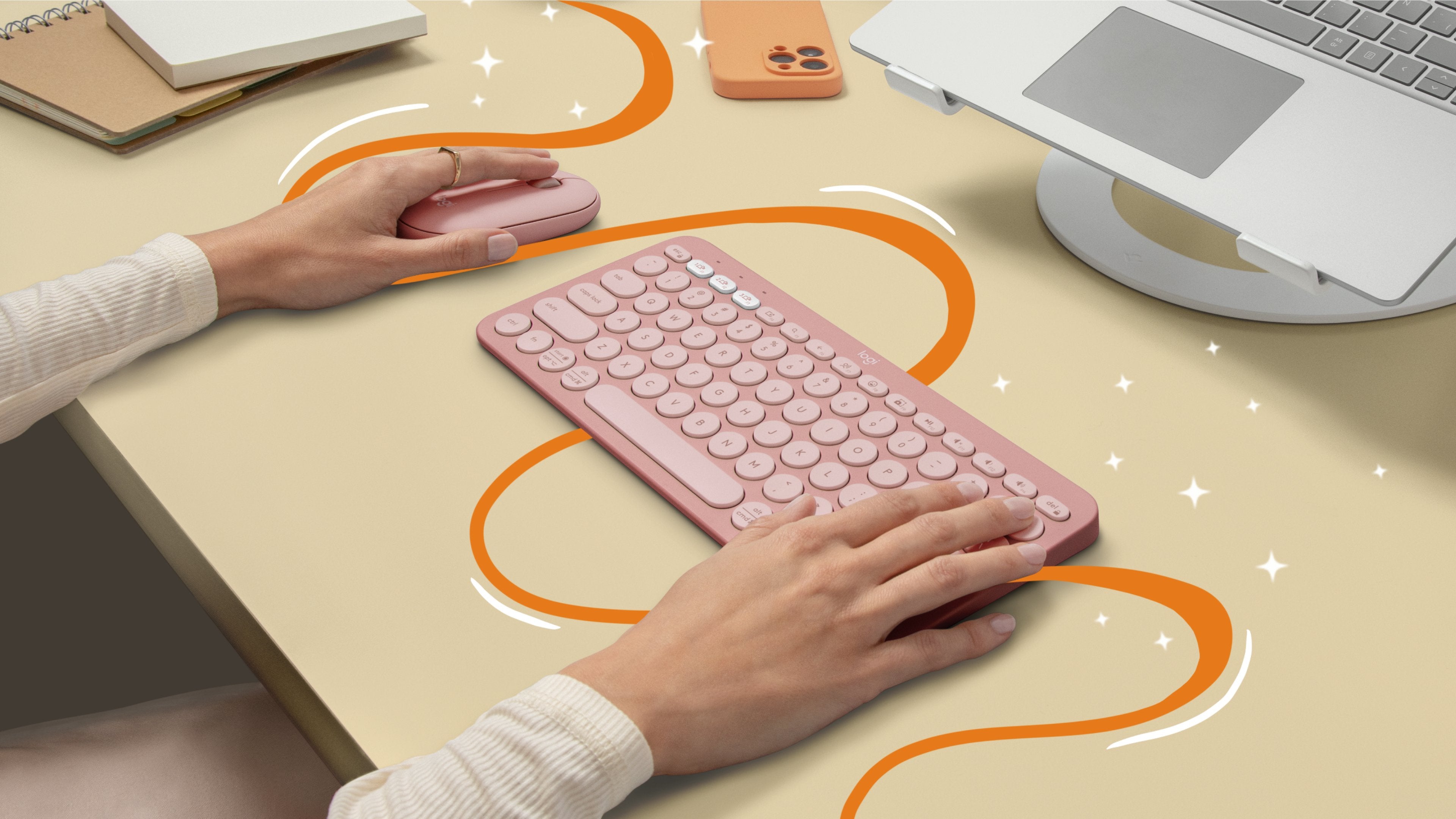 EAN 5099206111271 - Logitech 920-011829 teclado Universal Bluetooth QWERTY Español Rosa imagen 10