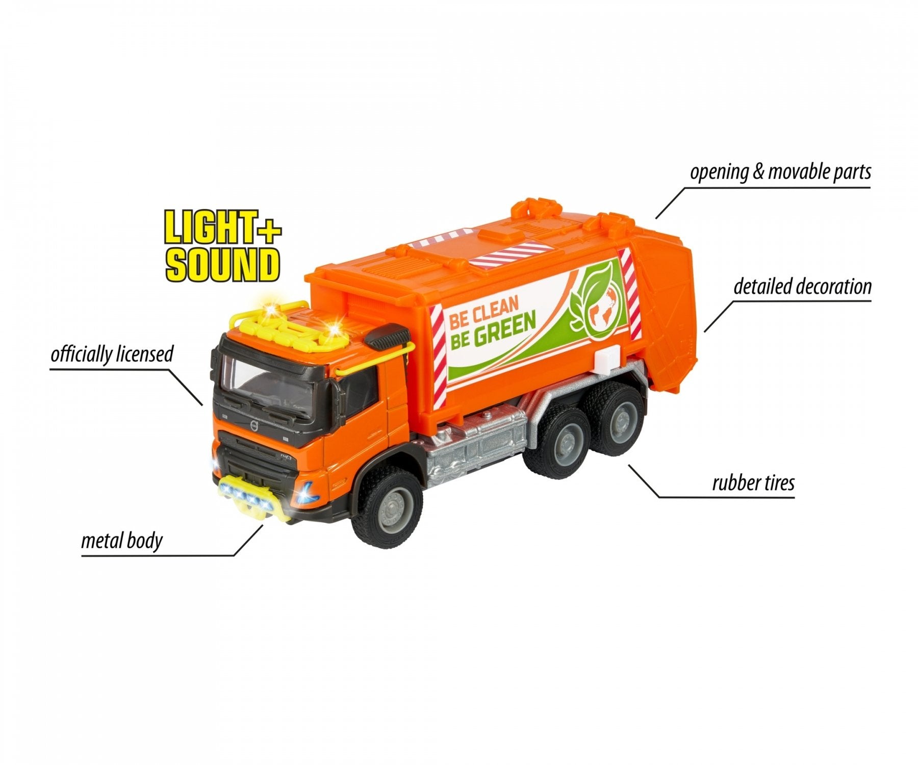 EAN 3467452068182 - Majorette Volvo Truck Garbge Collector imagen 4