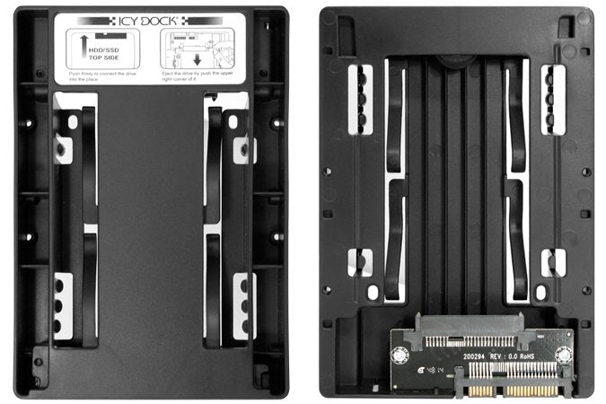 EAN 4711132869620 - Icy Dock MB882SP-1S-3B panel bahía disco duro 8,89 cm (3.5") Panel de instalación Negro imagen 4