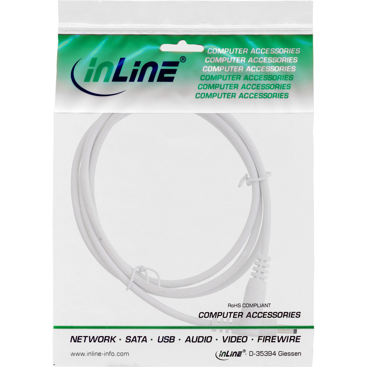 EAN 4043718308897 - InLine 26901D cable de transmisión Blanco 1 m 4.0 x 1.7 mm imagen 2