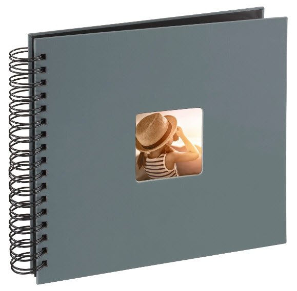 Hama  Fine Art  Spiral Grey 28x24 50 Black Pages 94879