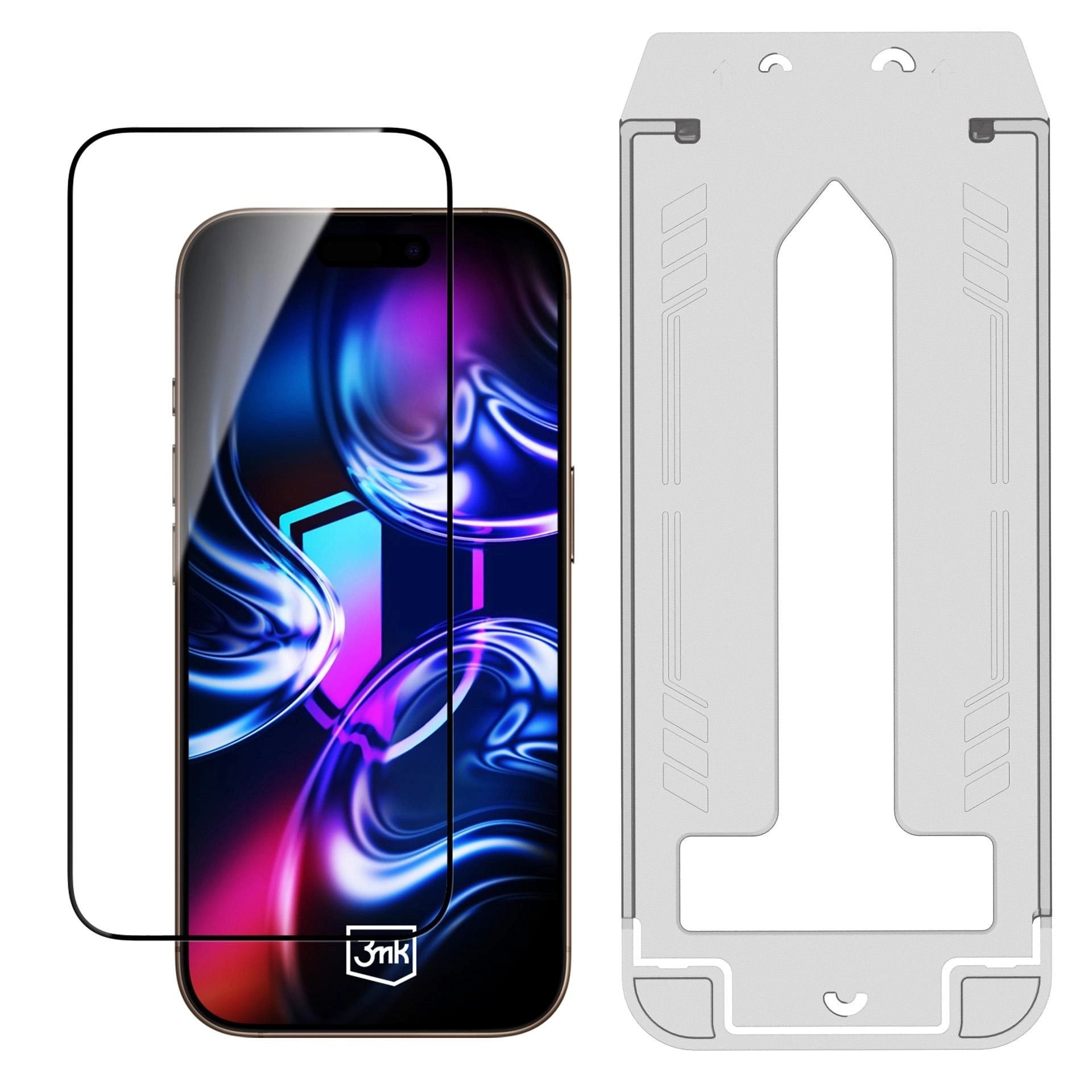 3mk Hardglass Max Tempered Glass With Applicator For Apple Iphone 17 Pro Max