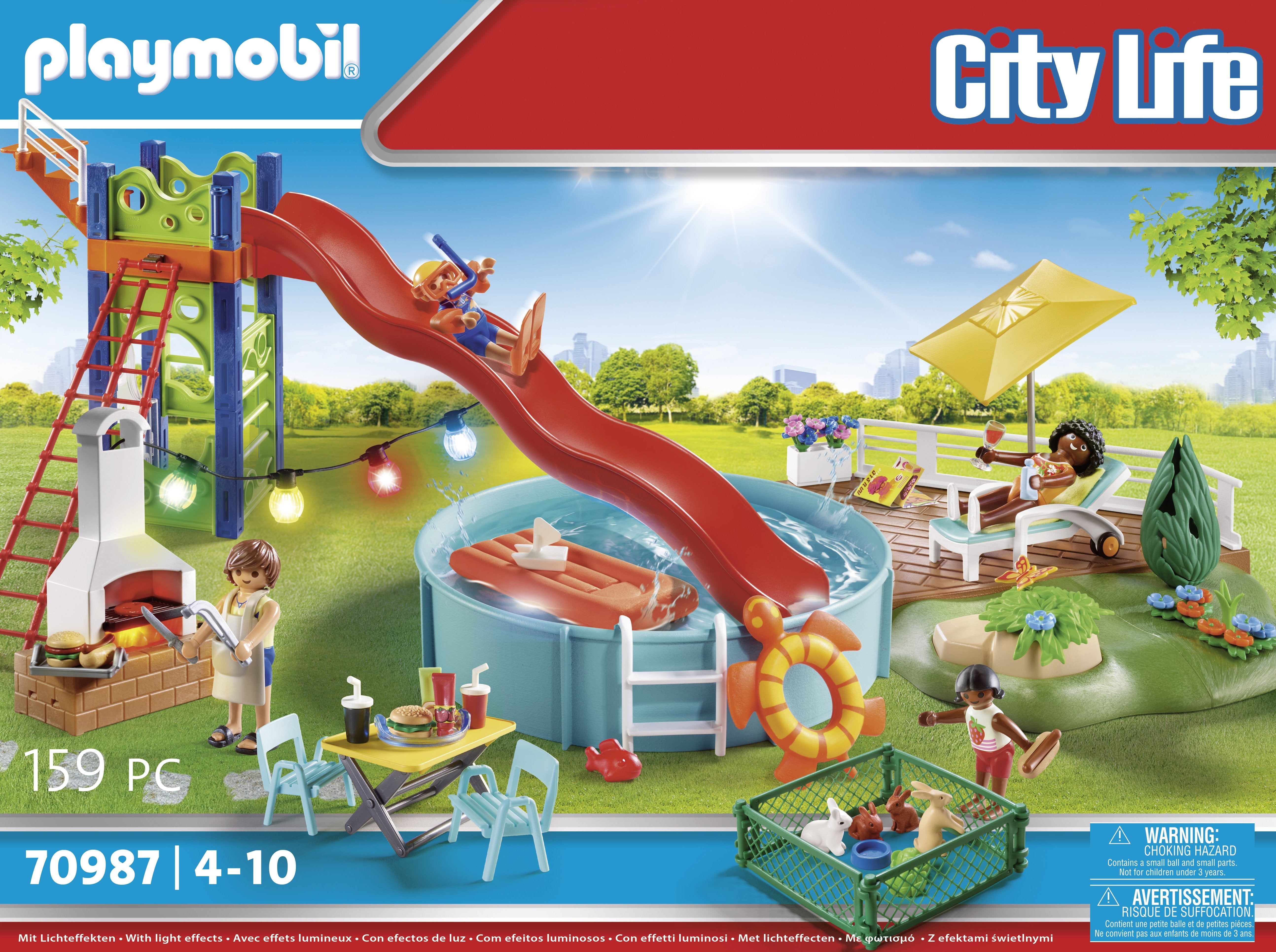 Playmobil 70987 Fiesta En La Piscina Con Tobogan
