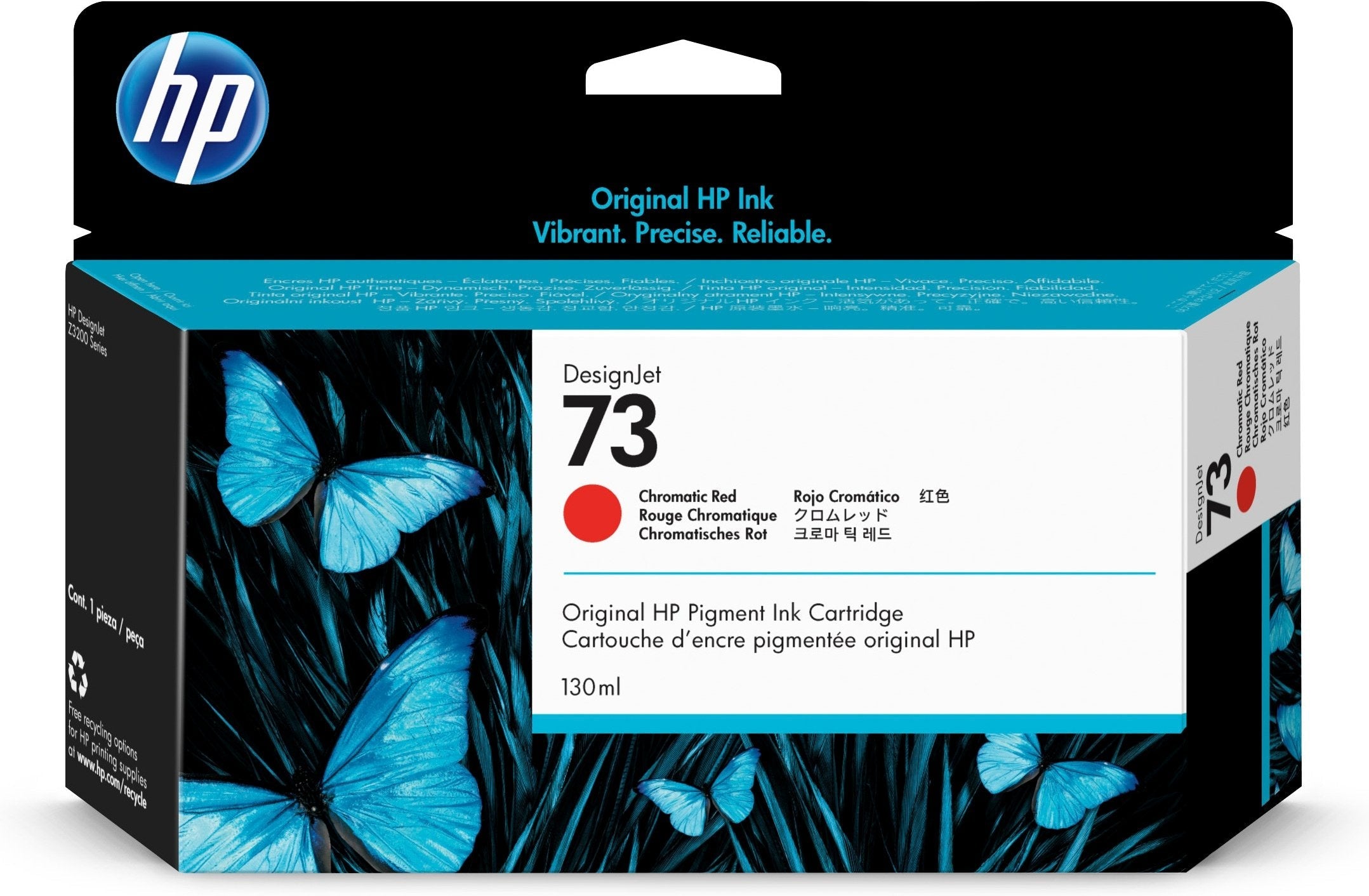EAN 0884420038672 - HP 73 130-ml Chromatic Red DesignJet Ink Cartridge cartucho de tinta 1 pieza(s) Original Rendimiento está imagen 1
