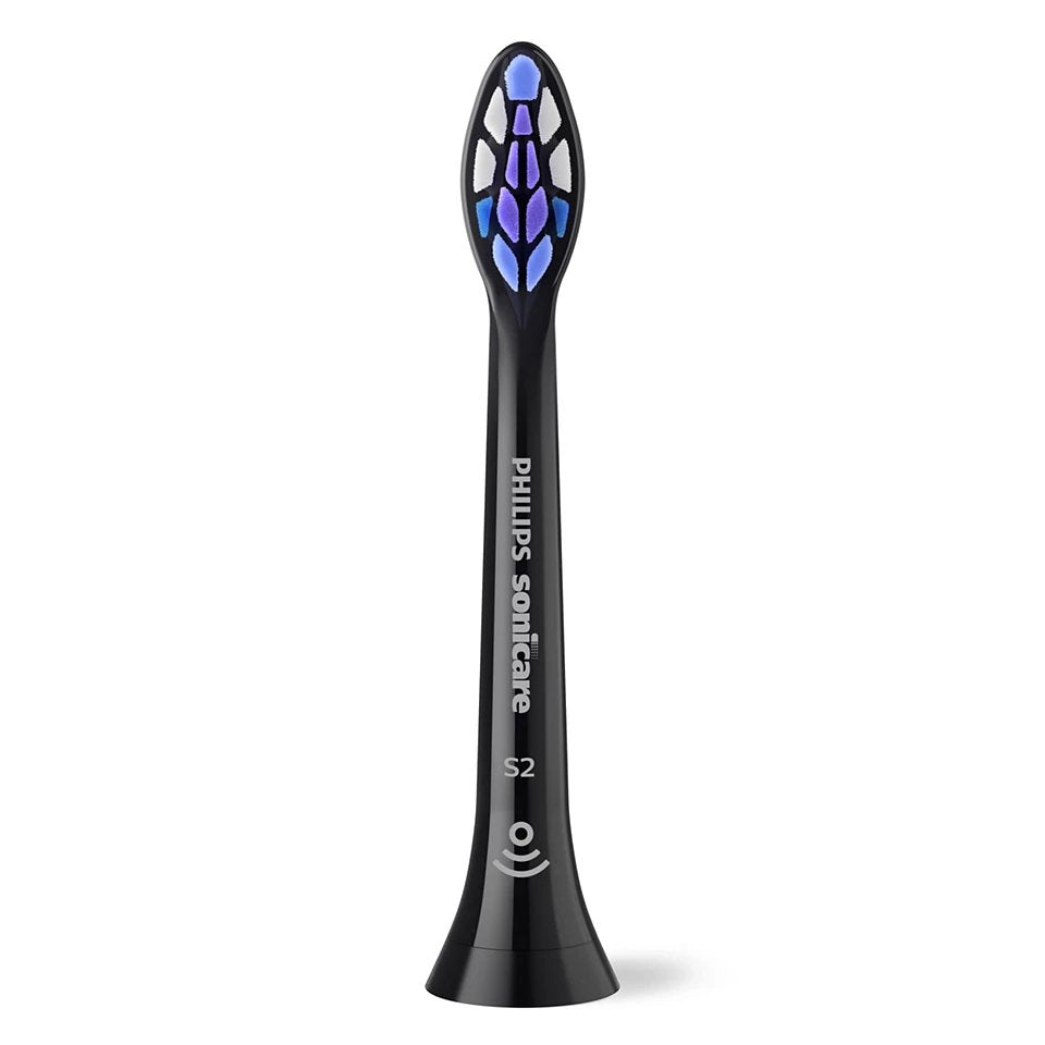 Philips Hx6056 88 Sonicare Sensitive Replaceable Toothbrush Heads, Black, 6 Pcs