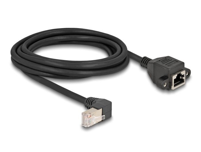 Delock Cable De Extensión S/Ftp Macho Rj45 Macho 90° Angular