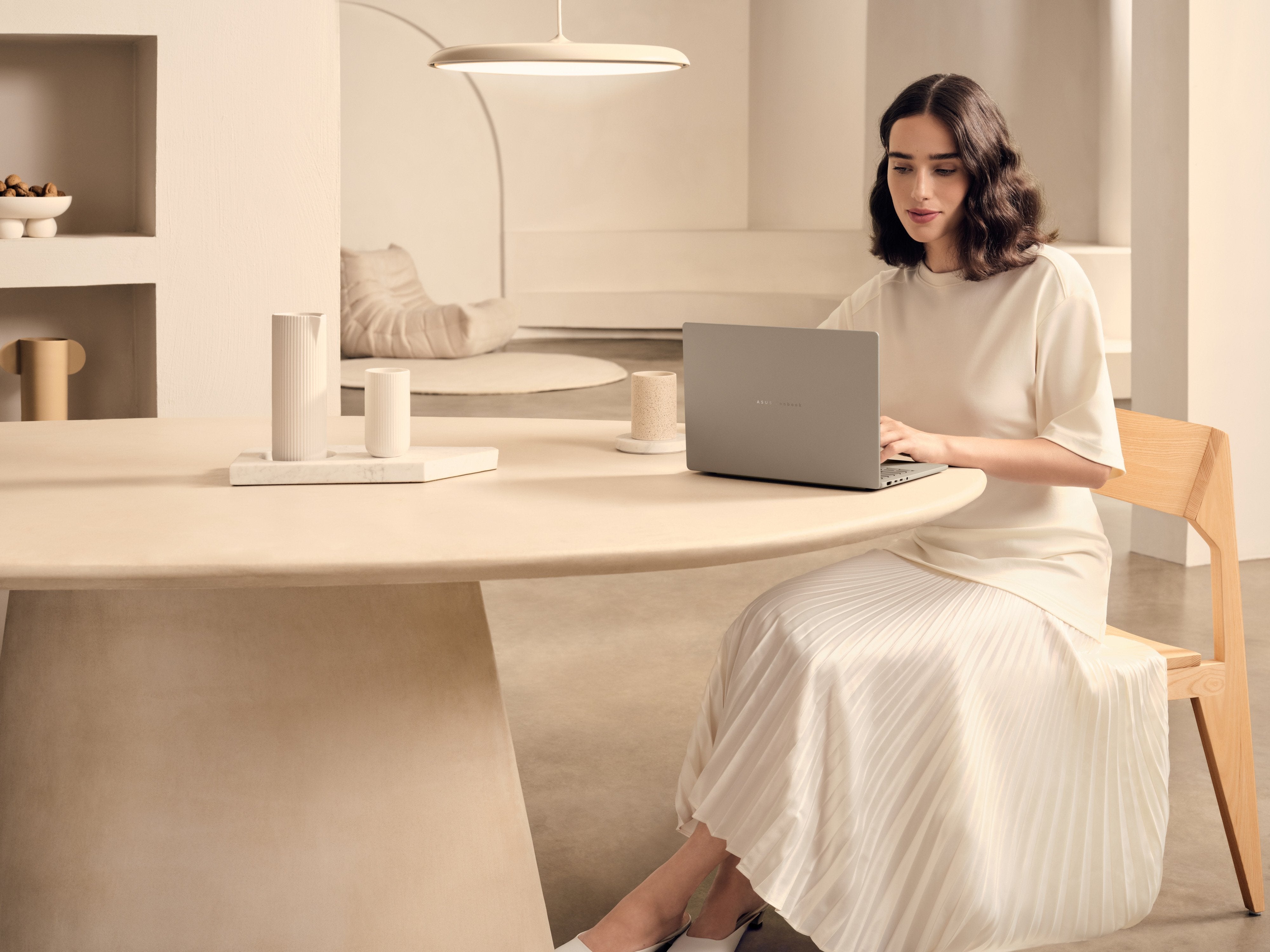 Asus Zenbook A14 Oled Ux3407qa-Qd283w Copilot+ Pc - Ordenador Portátil 14" Wuxga (Qualcomm Snapdragon X (X1-26-100), 32gb Ram, 1tb Ssd, Adreno Gpu, Windows 11 Home) Beige Zabriskie - Teclado Qwerty Español