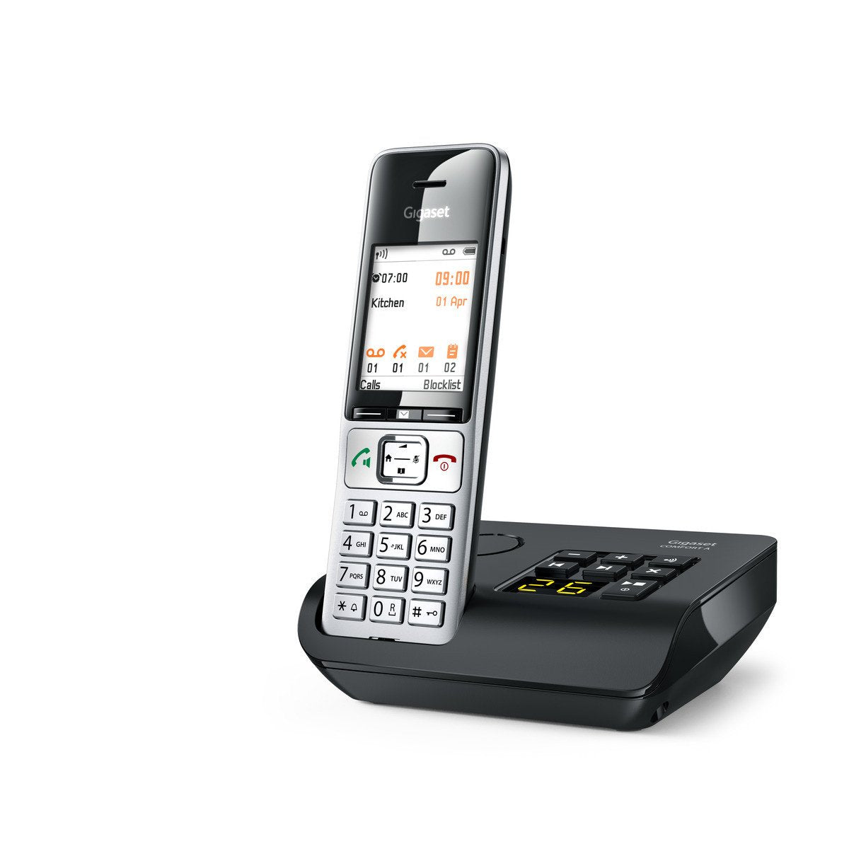 EAN 4250366866628 - Gigaset COMFORT 500A Teléfono DECT/analógico Identificador de llamadas Negro, Plata imagen 11