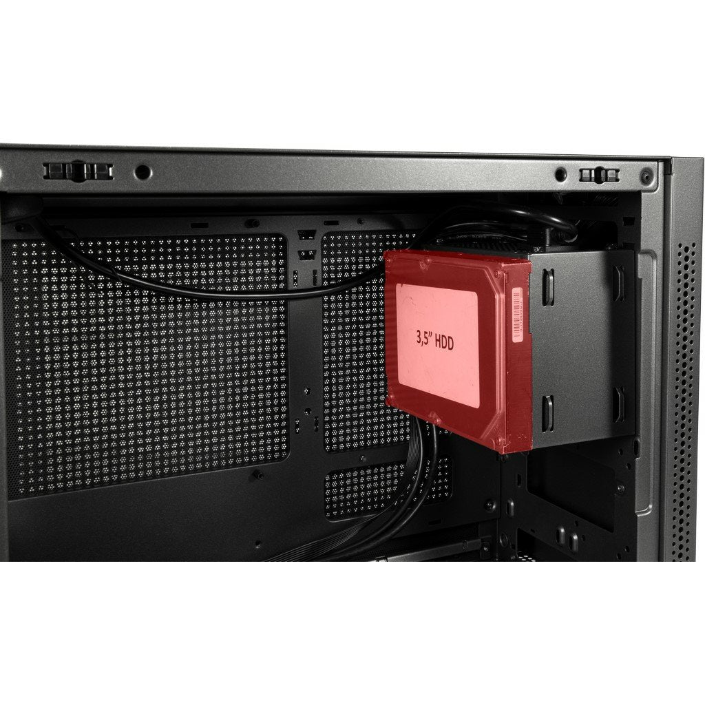 Caja Pc Inter-Tech Micro Atx Im-1 Pocket Negro Sin Fuente De Alimentación