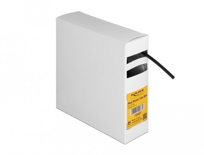 Delock Schrumpfschlauch Box, Innenkleber 5m X 3,2mm Negro