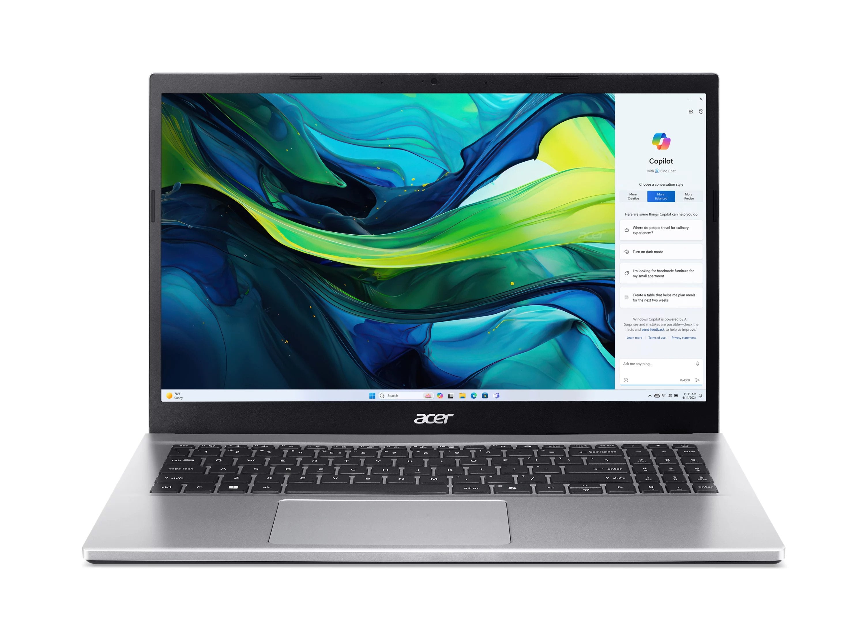 EAN 4711721121177 - Acer Aspire Go 15 AG15-42P-R4KN AMD Ryzen™ 5 7430U 39,6 cm (15.6") Full HD 8 GB DDR4-SDRAM 512 GB SSD Wi- imagen 10