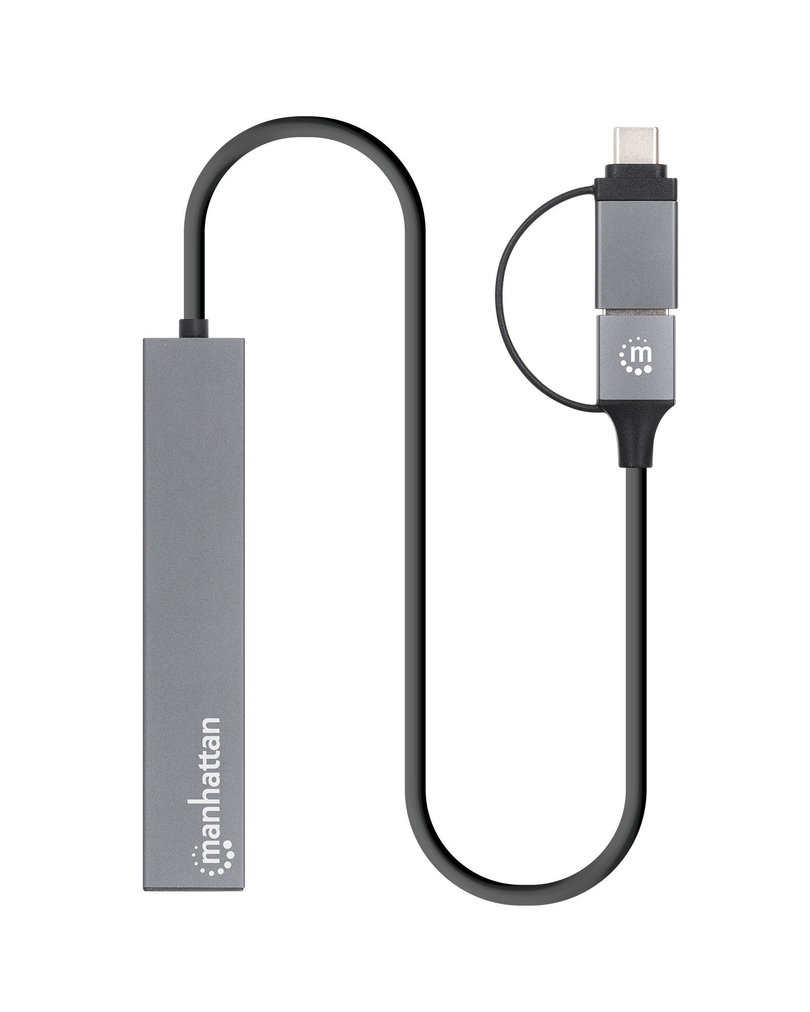 Manhattan Kombo-Hub 4port Usb 3.0 Typ-C Typ-A 4xusb-A Hchse
