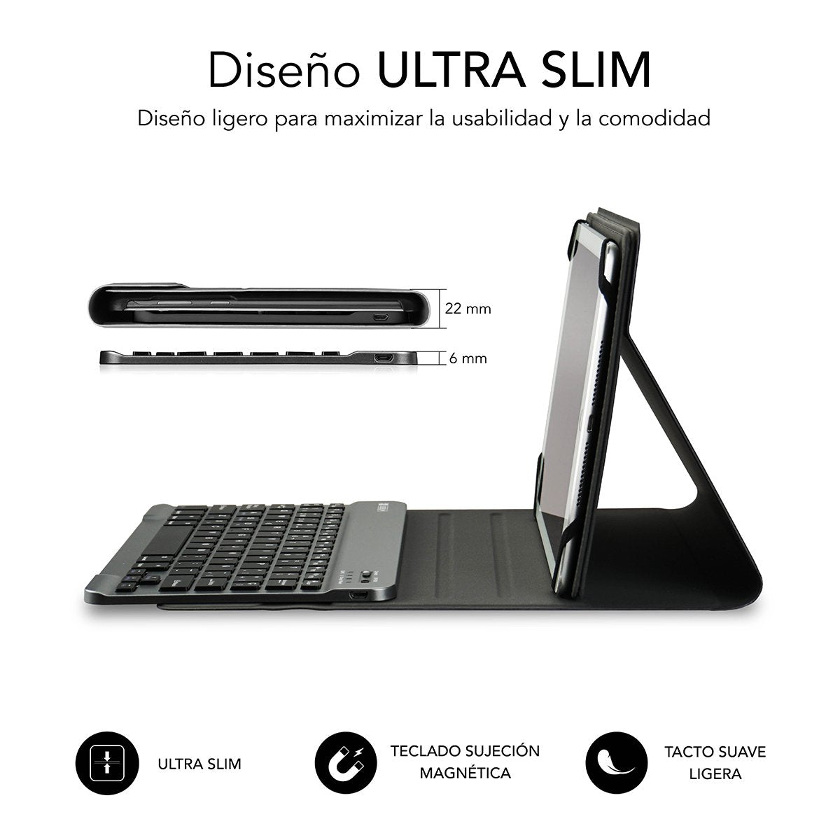 EAN 8436586741099 - SUBBLIM SUB-KT2-BT0003 teclado para móvil QWERTY Español Rojo imagen 2