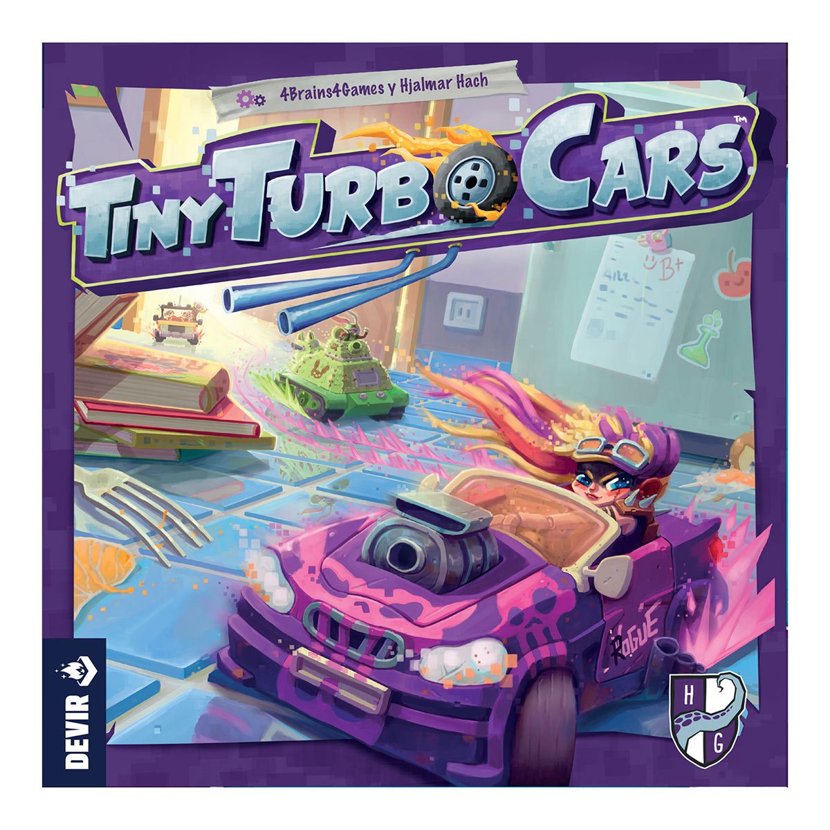 EAN 8436589627765 - Devir Tiny Turbo Cars 40 min Juego de mesa Carrera imagen 4