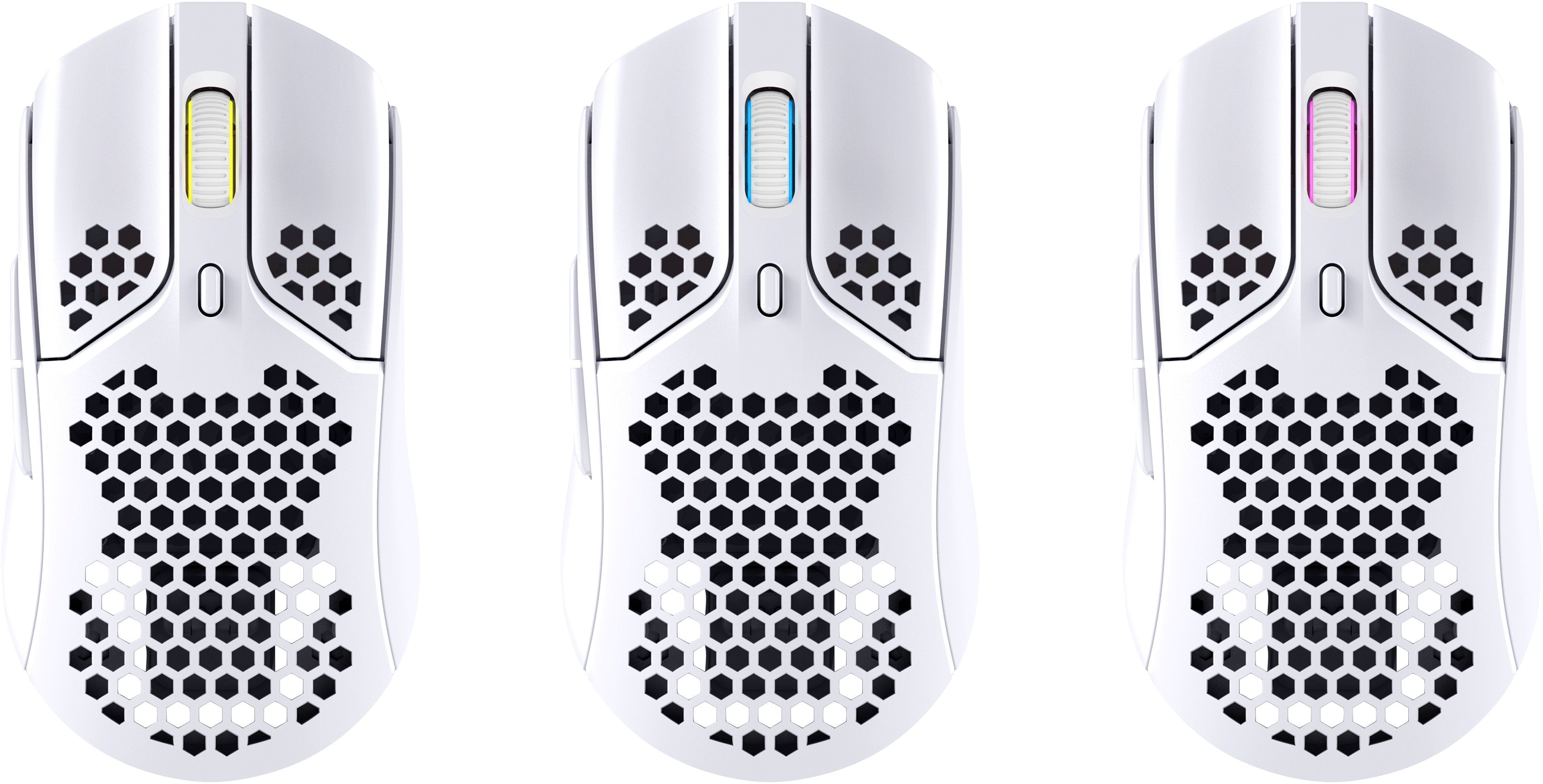 Hyperx Ratón Pulsefire Haste - Inalámbrico Gaming (Blanco)