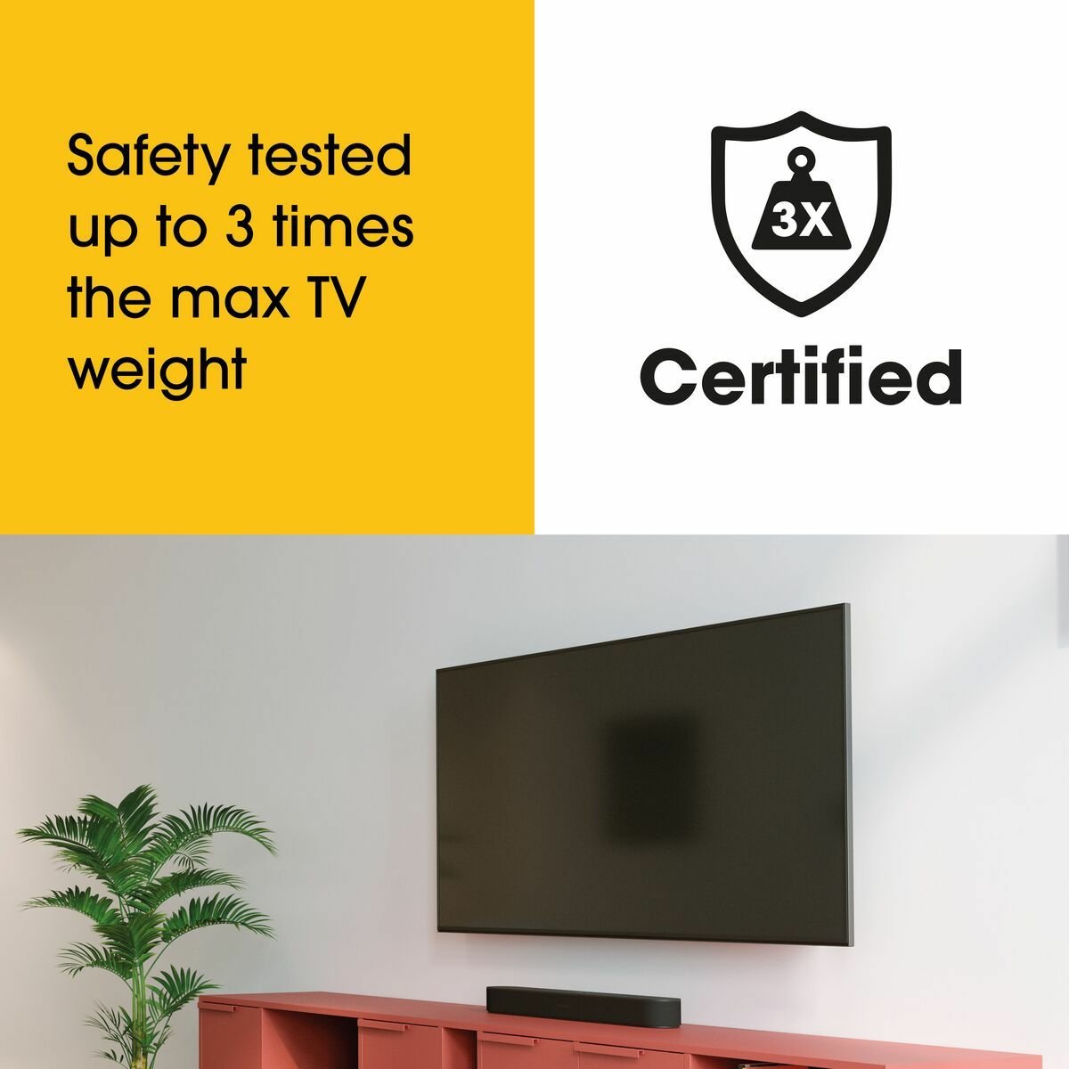 Soporte De Pared Vogel'S Ma3000-C1 Negro  Para Tv De 32" A 65"