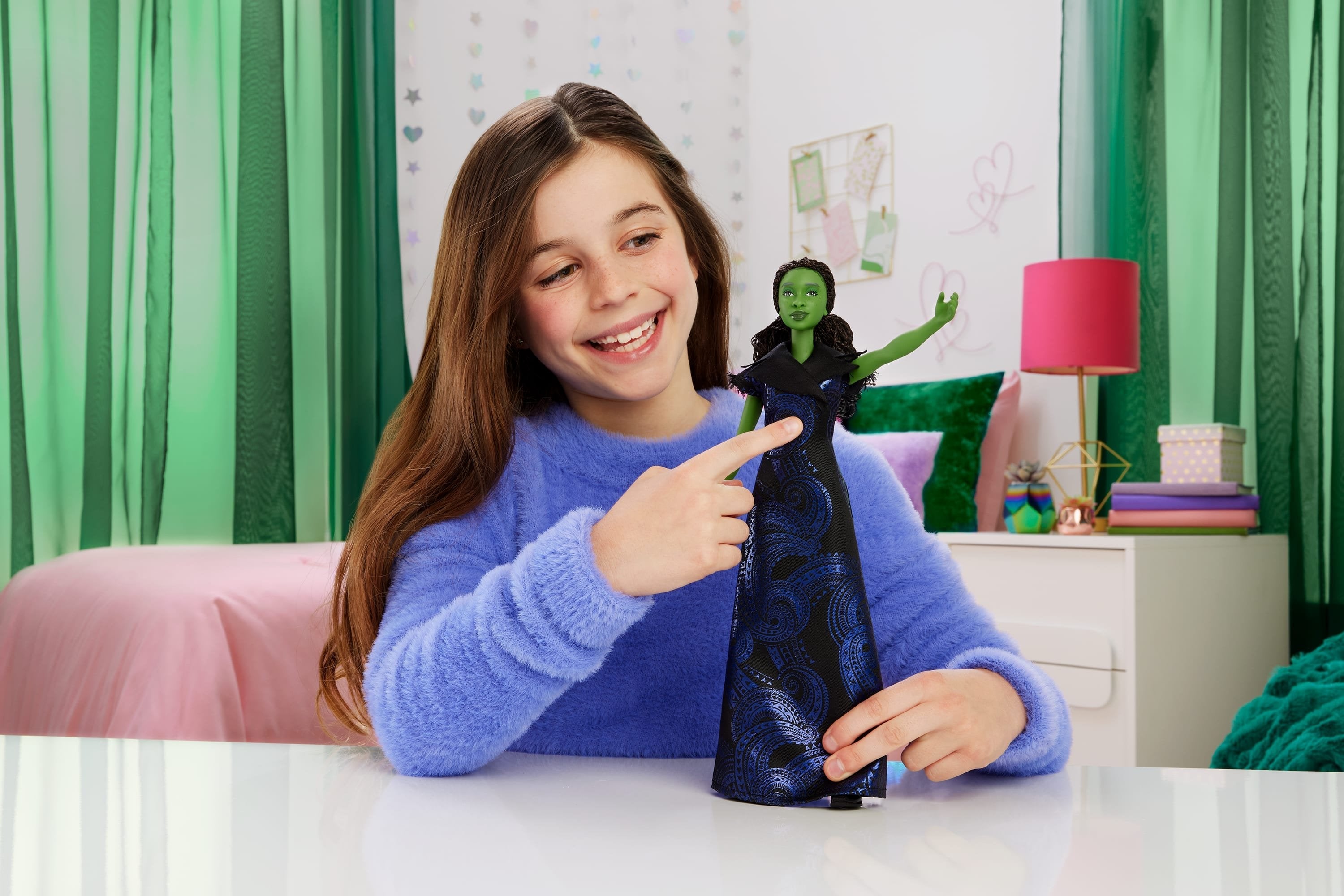 Mattel Wicked: For Good Singende Elphaba-Modepuppe Jfm09