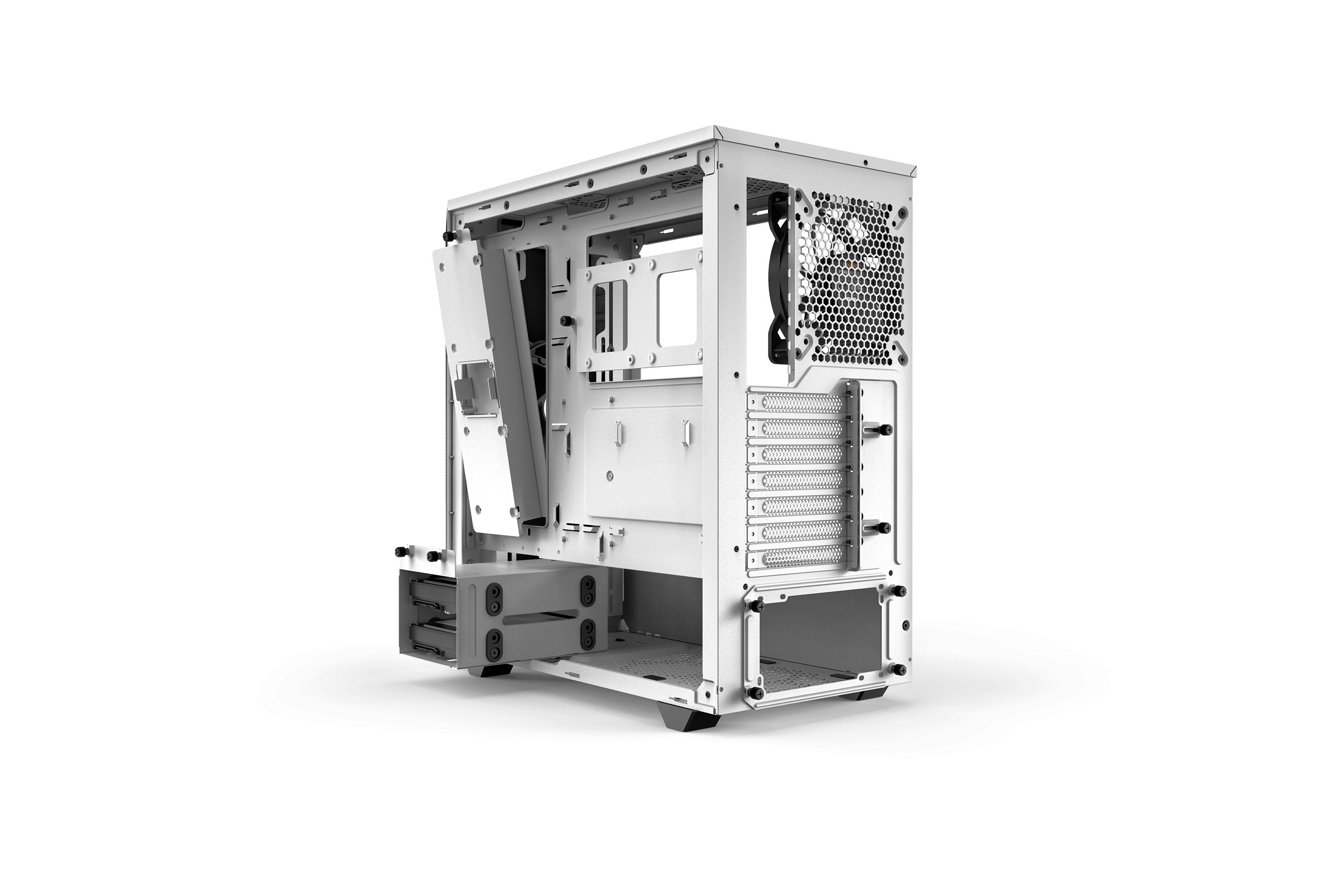 Caja Pc Be Quiet!  Pure Base 500 Window White Insonorizada Incluye 2 Vent. 140mm