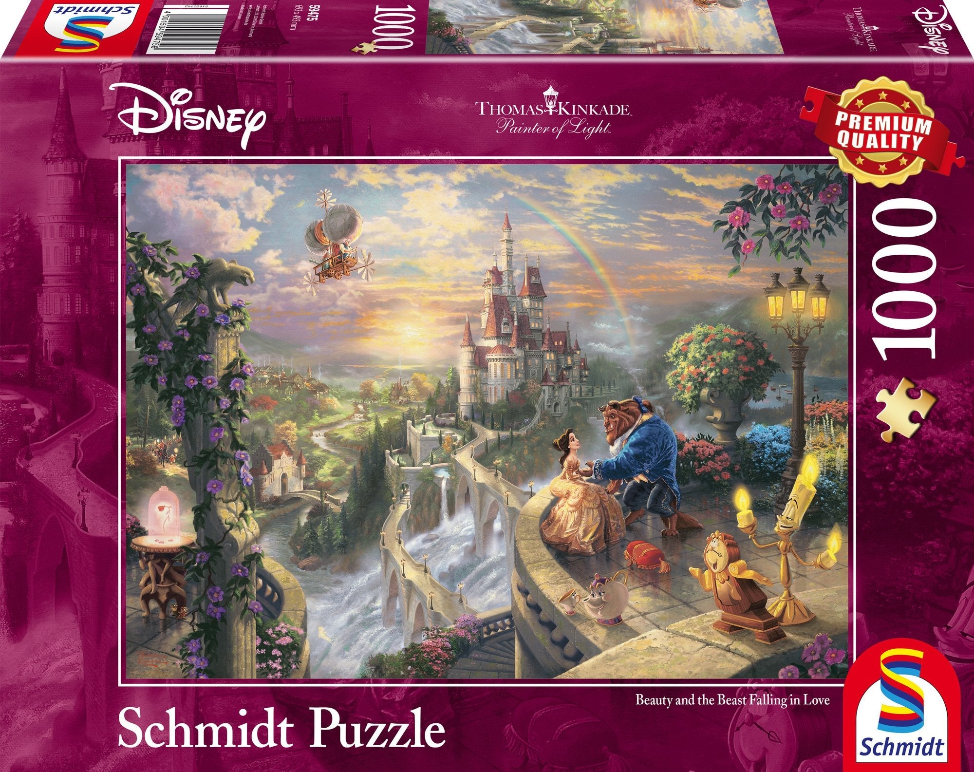 Puzzle Schmidt Spiele Thomas Kinkade Studios La Bella Y La Bestia 1000 Piezas