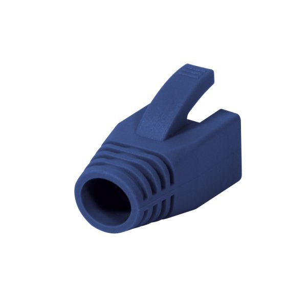 Logilink Conector Rj45 Protector Contra Tirones, 8,0 Mm (50 Uds.) Mp0035b Azul