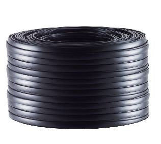S-Impuls Cable Telefónico 6-Adrig Plano Negro 50m