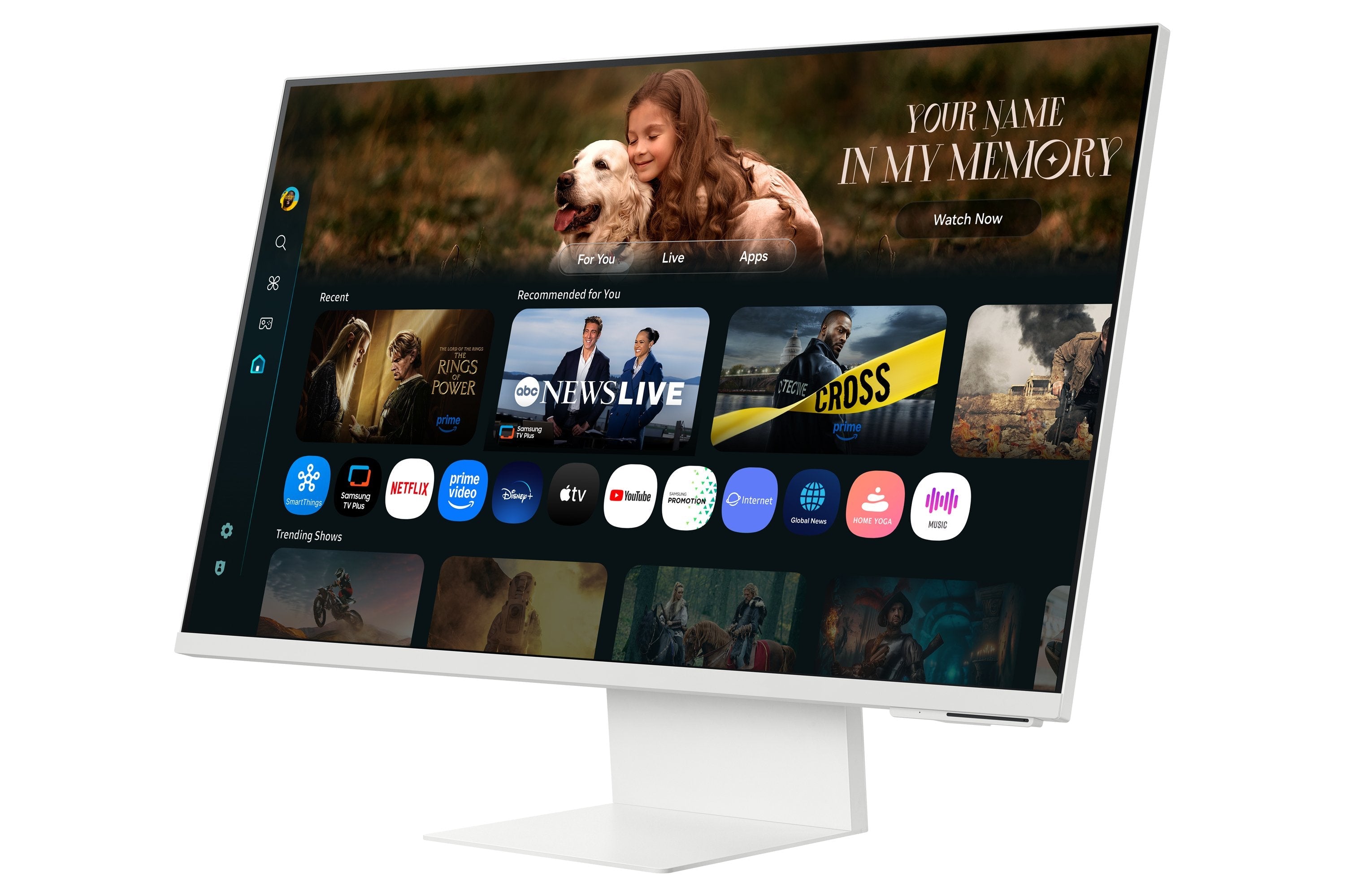 Monitor Samsung M8 M80f 32" 3840 X 2160 Pixeles 4k Ultra Hd Lcd Blanco