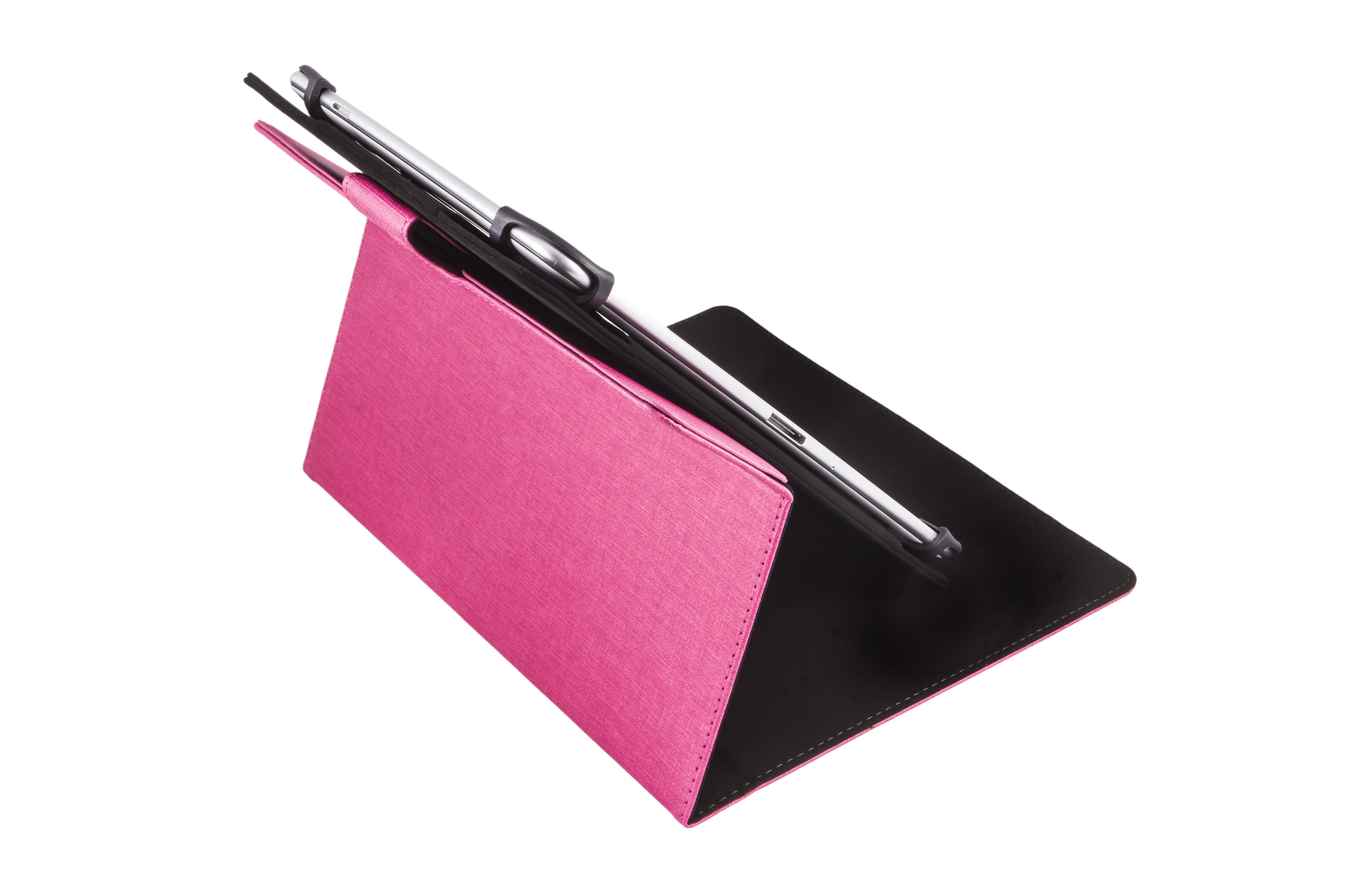 Funda Universal Rotatoria 360º Silver Ht Para Tablet 9-10.1"Rosa