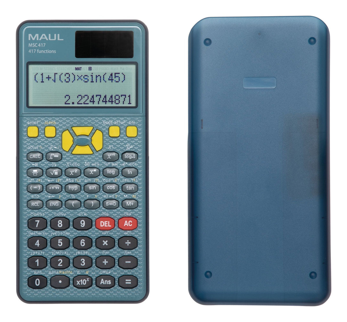 EAN 4002390094719 - MAUL MSC 417 calculadora Bolsillo Calculadora científica Negro, Azul imagen 3