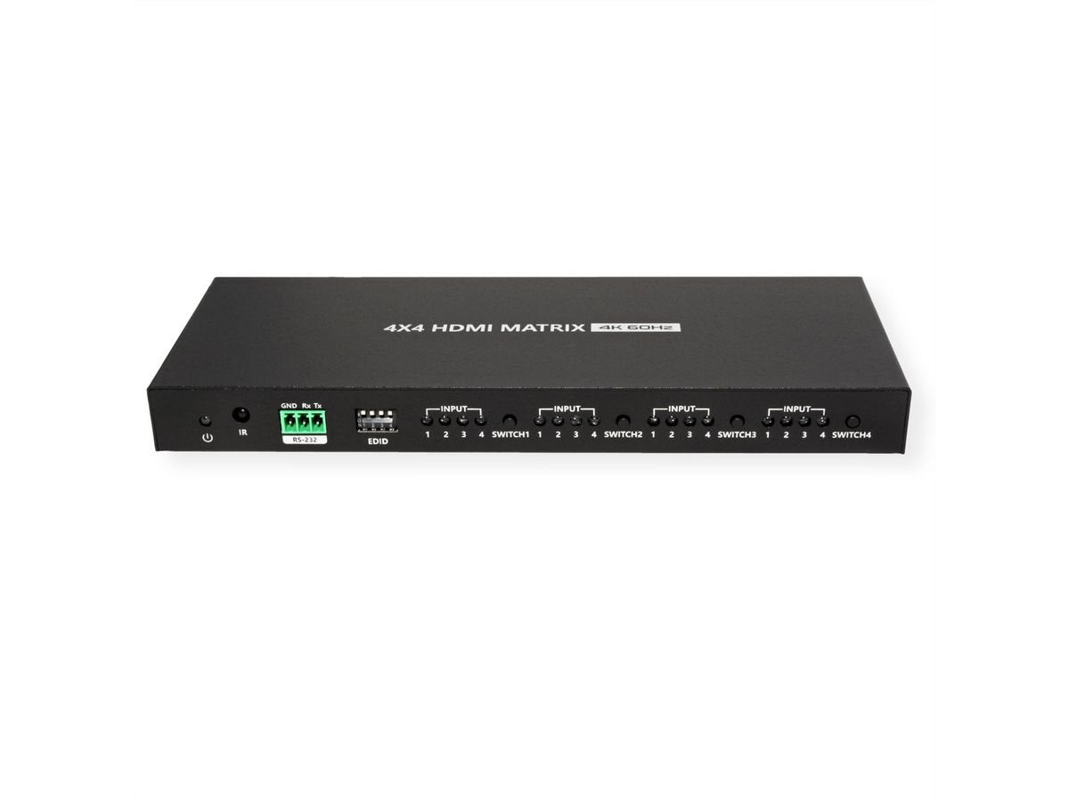 Value 4k Hdmi Matrix Switch, 4 X 4, Mit Fernbedienung