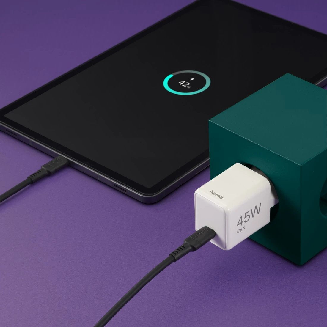 Hama Cargador Red Eléctrica Blanco Usb-C 45w Carga Rápida