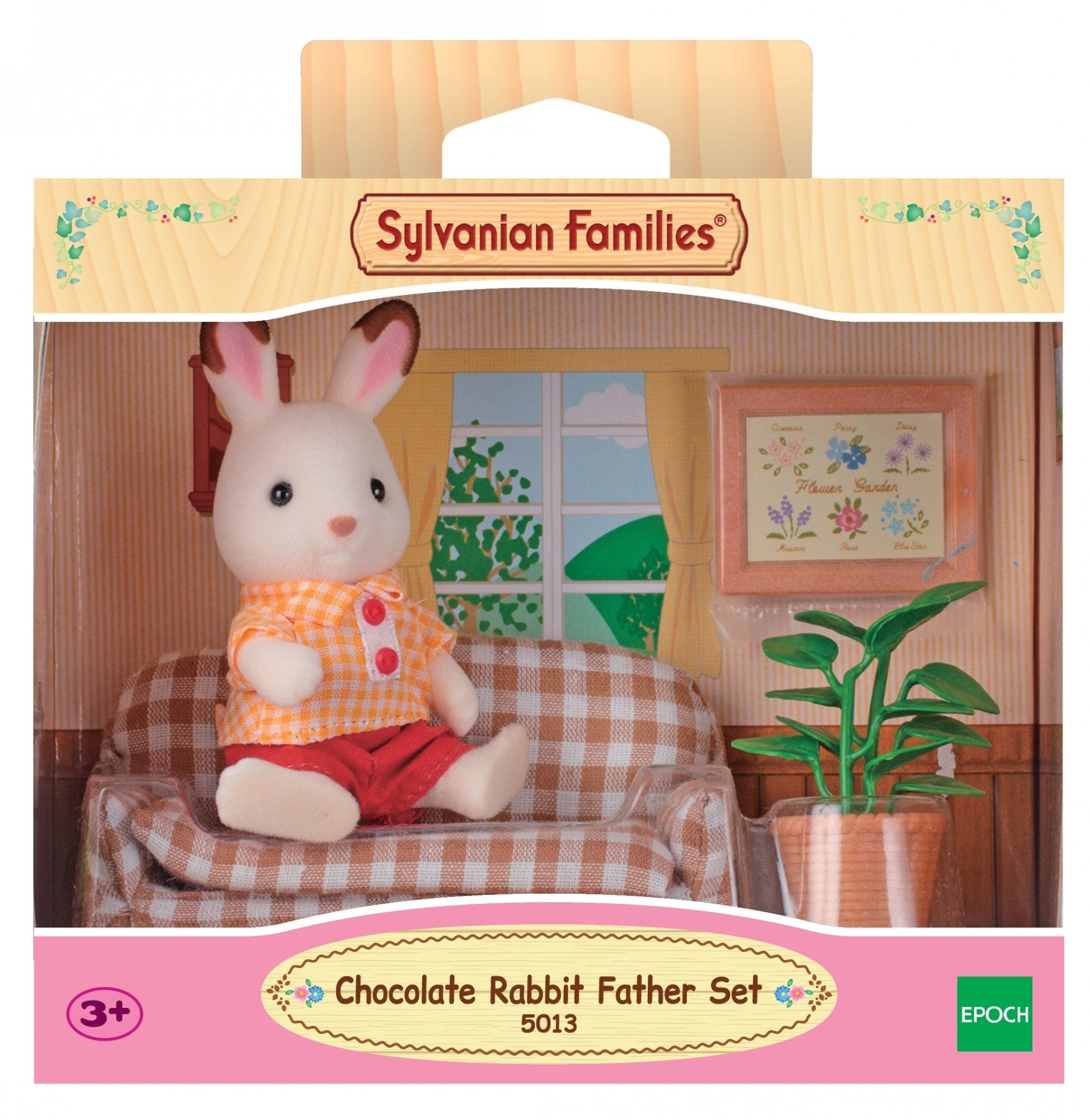 Epoch Sylvanian Families - Schokoladenhasen Vater Wohnzimmer Set 5013