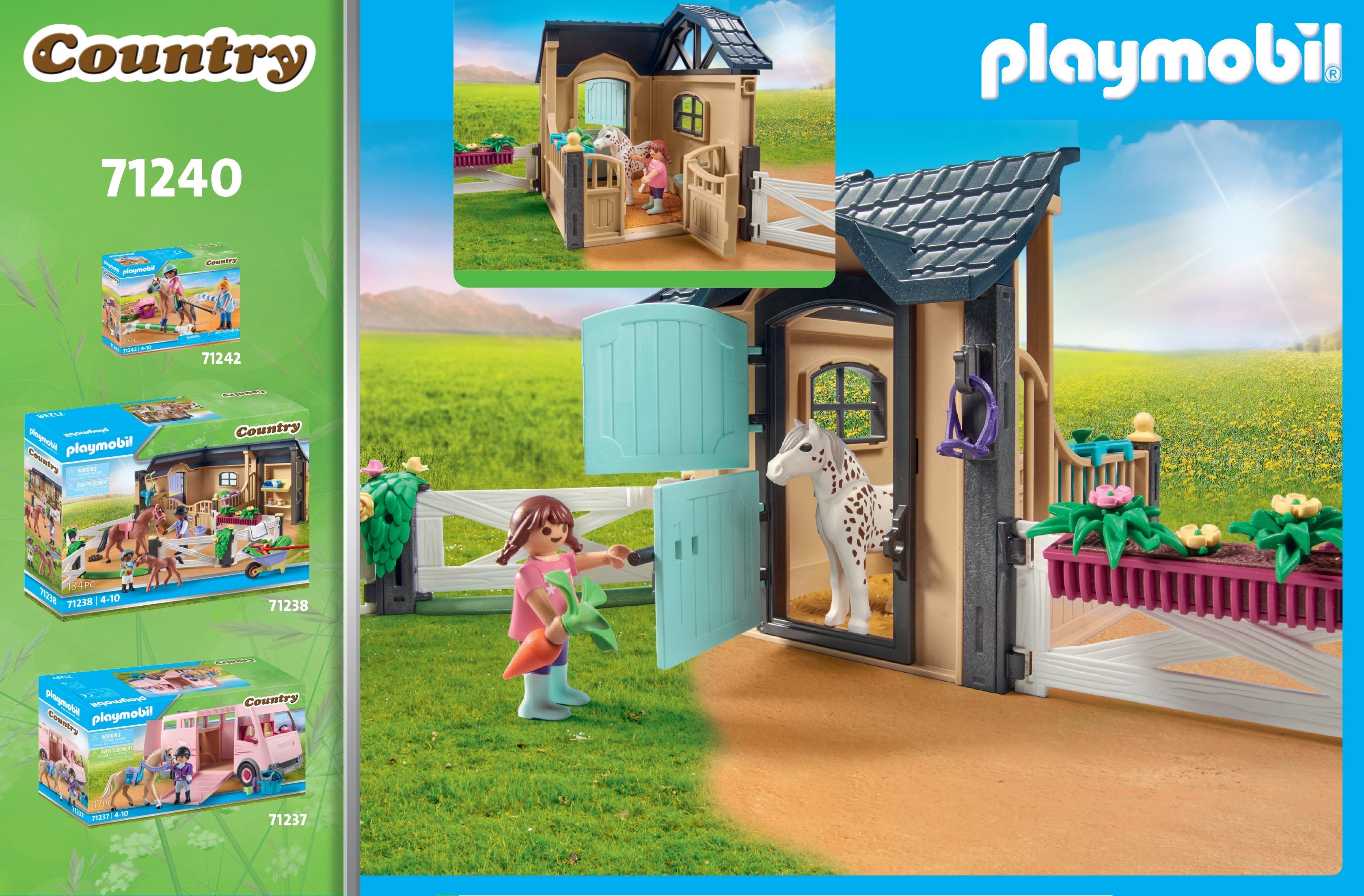 Playmobil 71240 Playm. Extensión Del Establo Para Montar