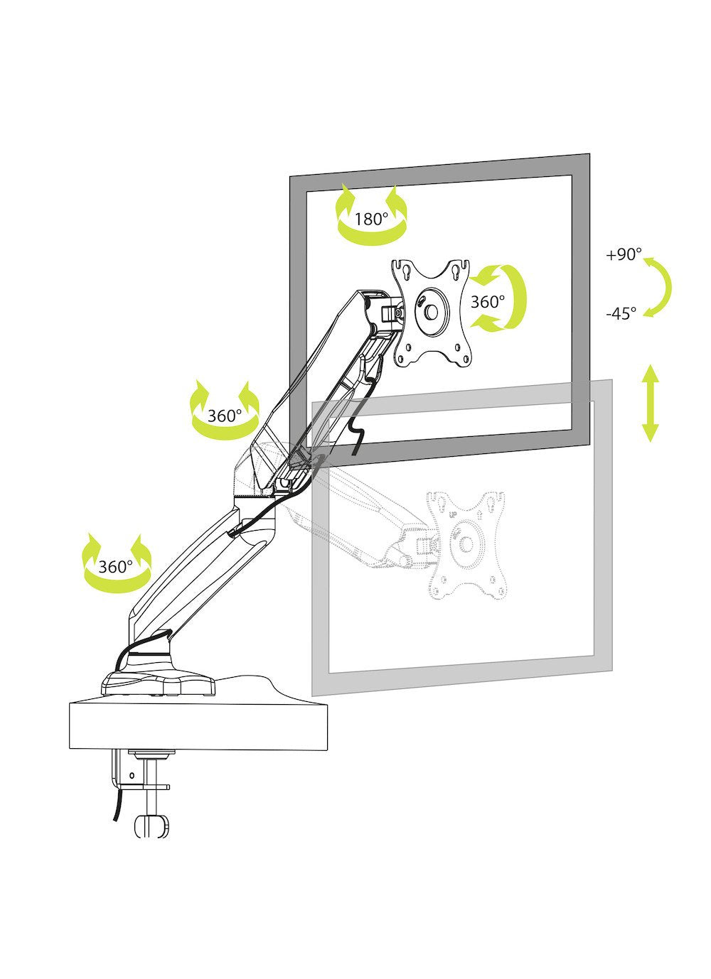 Soporte De Escritorio Para El Monitor Port Designs 901104
