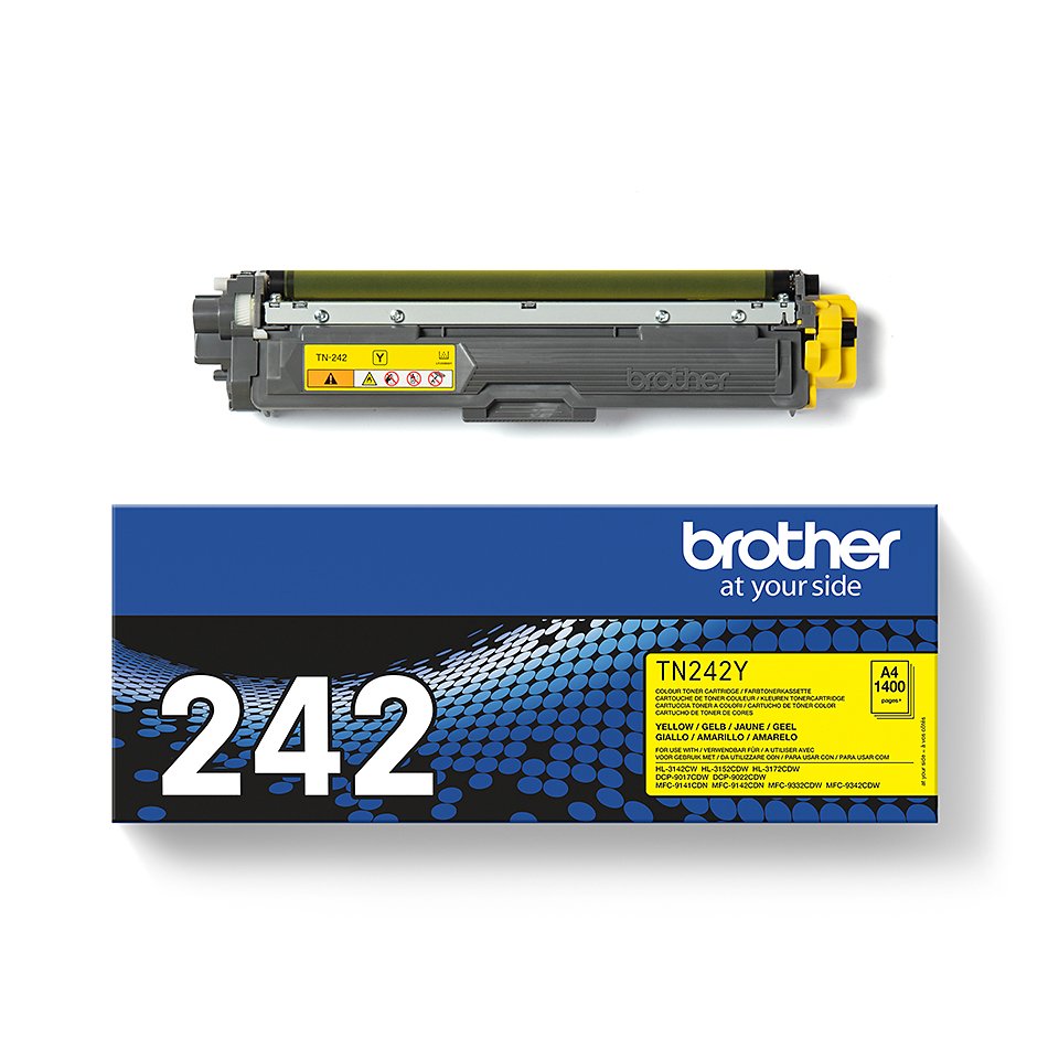 EAN 4977766745635 - Brother TN-242Y cartucho de tóner 1 pieza(s) Original Amarillo imagen 3