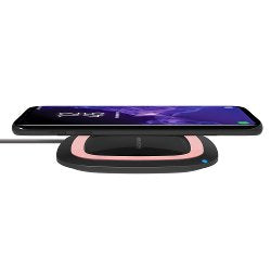 Realpower Freecharger-10 Negro/Rosa, Estación De Carga Inalámbrica Qi
