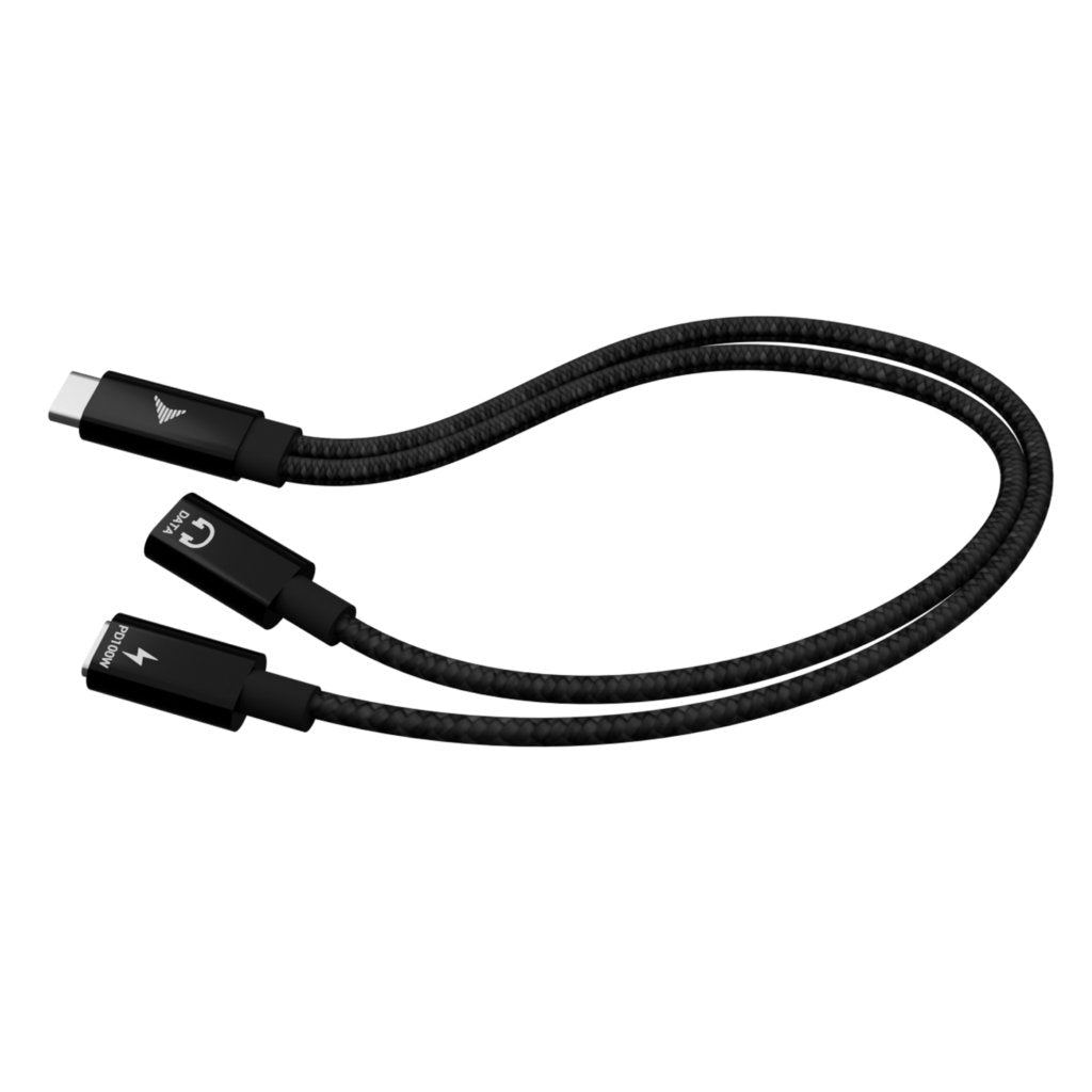 I-Tec Usb-C Cable Splitter Audio Data 1x Usb-C Pd Input 100w 1x Usb-C 2.0 For Audio Mic Or Data 480mbps Power Delivery 100w