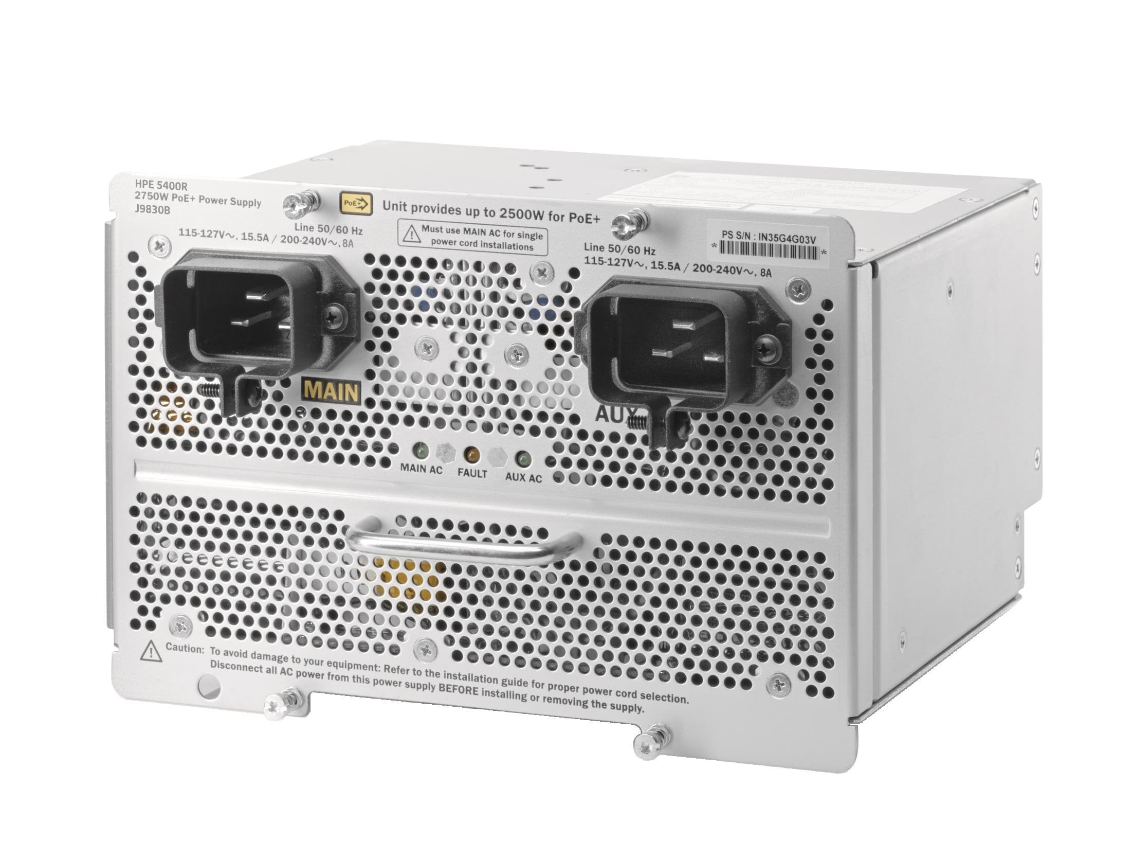 Aruba 5400r 2750w Poe+-Stock