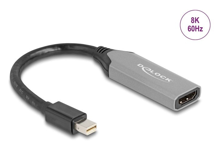 Delock Mini Displayport A Hdmi Adaptador 8k Con Hdr