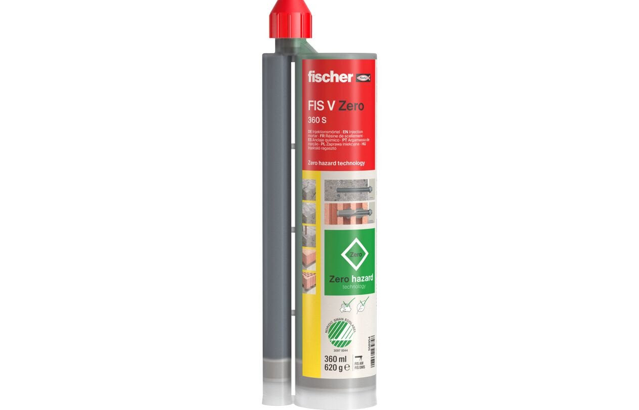 Mortero De Inyección Fischer Fis V Zero 360 S Verde, 360 Ml, 1 Cartucho 558954