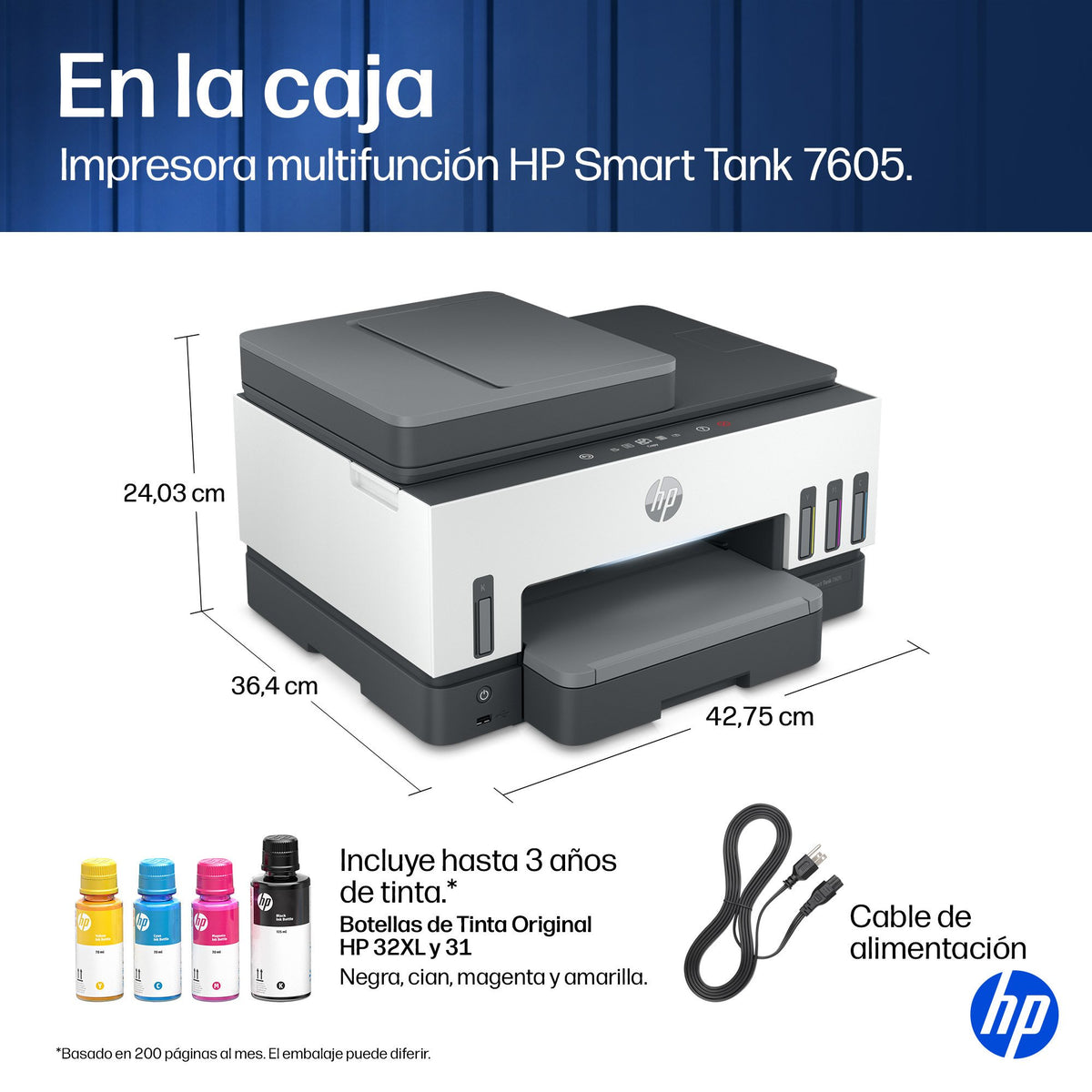 EAN 5715328197367 - HP Smart Tank 7605 All-in-One Printer Inyección de tinta térmica A4 4800 x 1200 DPI 15 ppm Wifi imagen 6