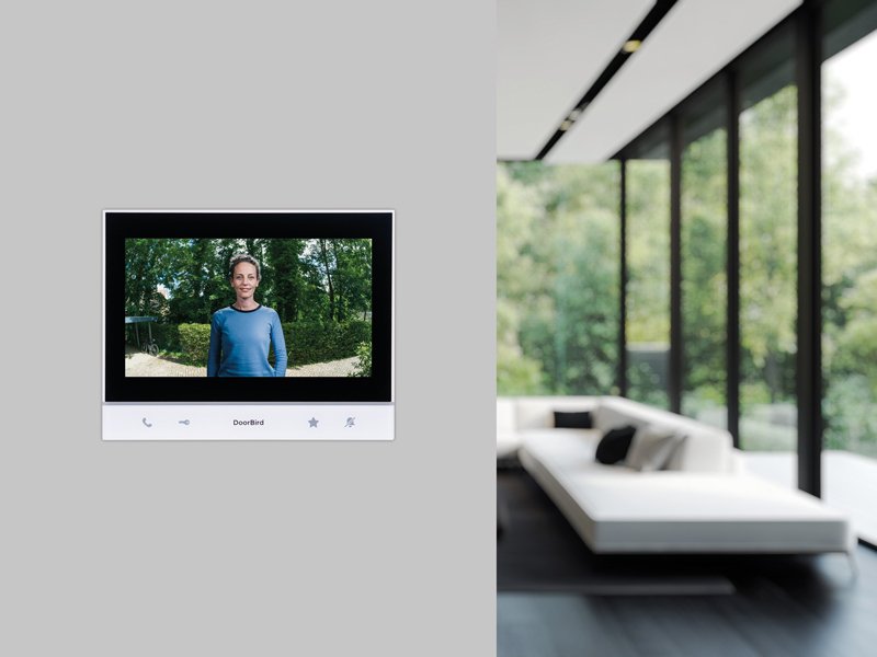 Doorbird A1103t, 17,8 Cm (7"), Ips, 1024 X 600 Pixel, Kapazitiv, Blanco, Negro, Schnelles Ethernet