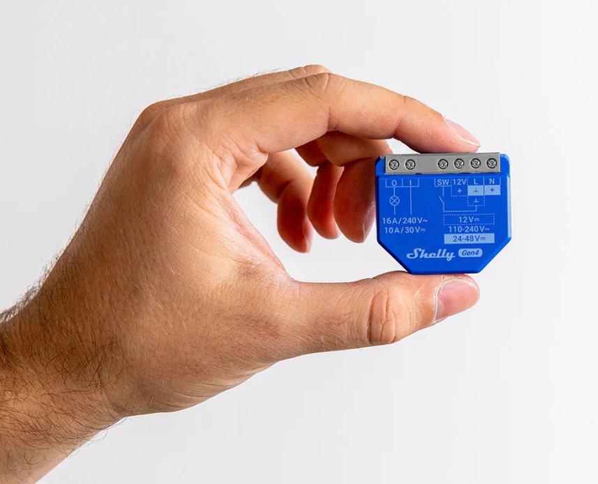 Shelly Relais "1 Gen4 2er Pack" Max 16a 1 Kanal Wlan Matter Zigbee Azultooth
