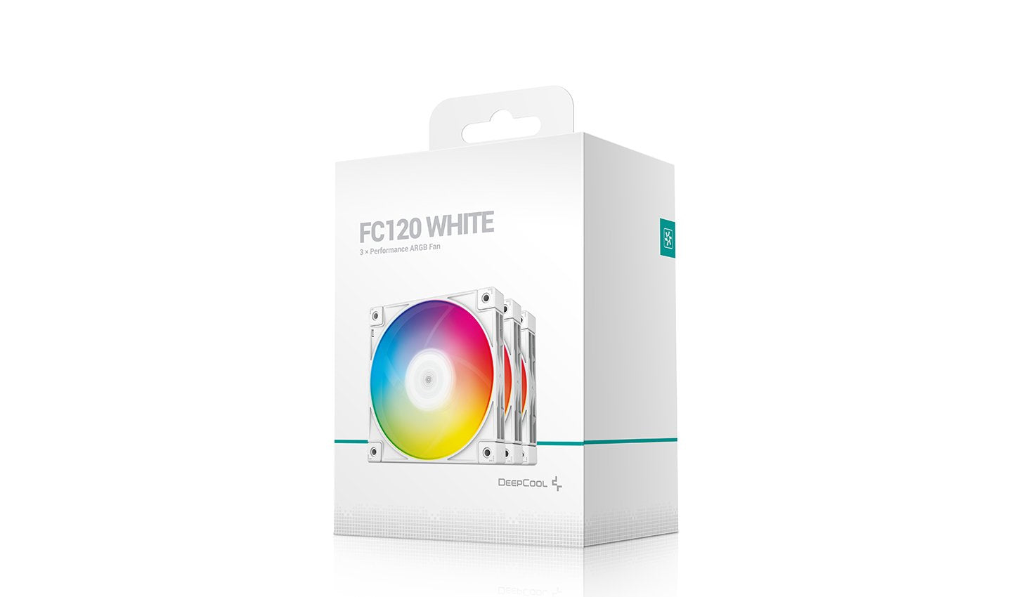 Ventilador 120x120 Deepcool Fc120 Argb Pack 3uds White R-Fc120-Whamn3-G-1