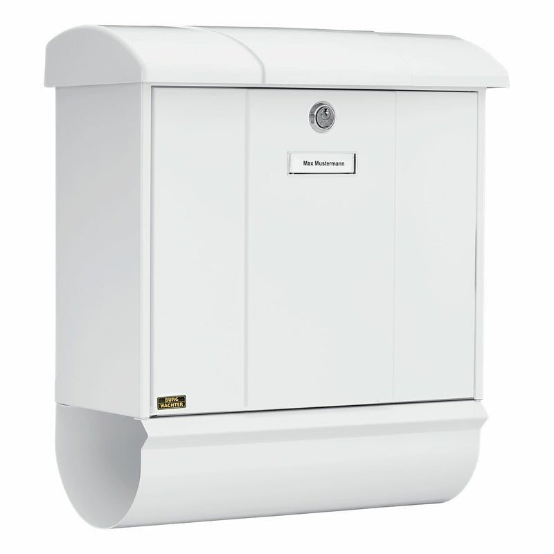 Burg-Wächter Olymp-Set 91600 W Briefkasten Chapa De Acero Blanco