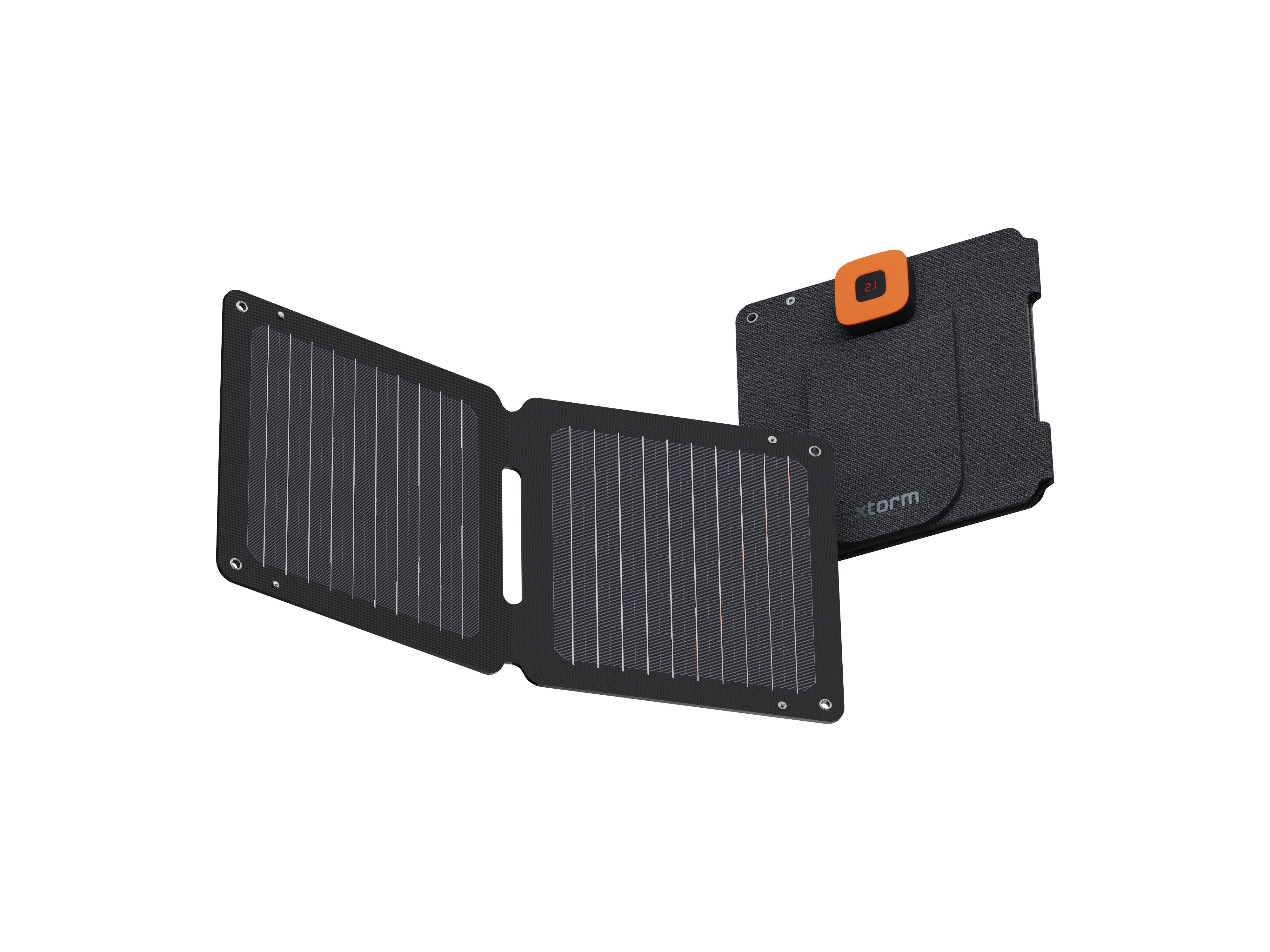 Panel Solar Plegable Xr2s14 14w Negro Xtorm 14w/ Usb-A, Usb-C/ Certificación Ipx4/ Pantalla Lcd