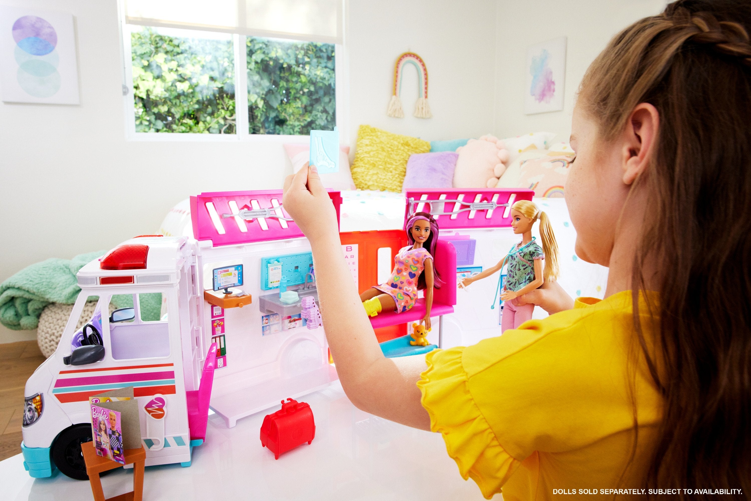 Mattel Barbie 2-In-1 Ambulance Playset, Vehículo De Juguete